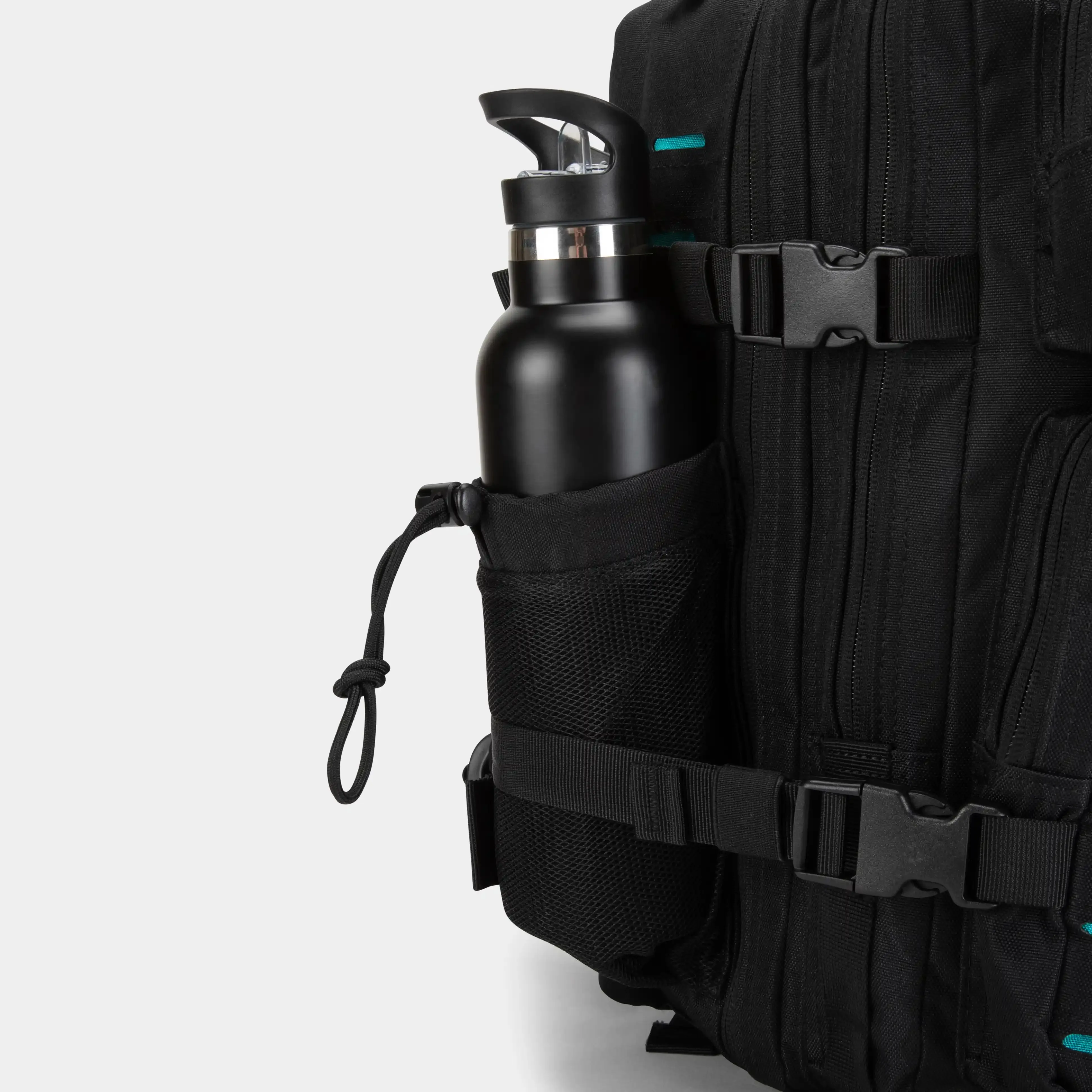 Medium Black & Aqua 25L Gym Backpack