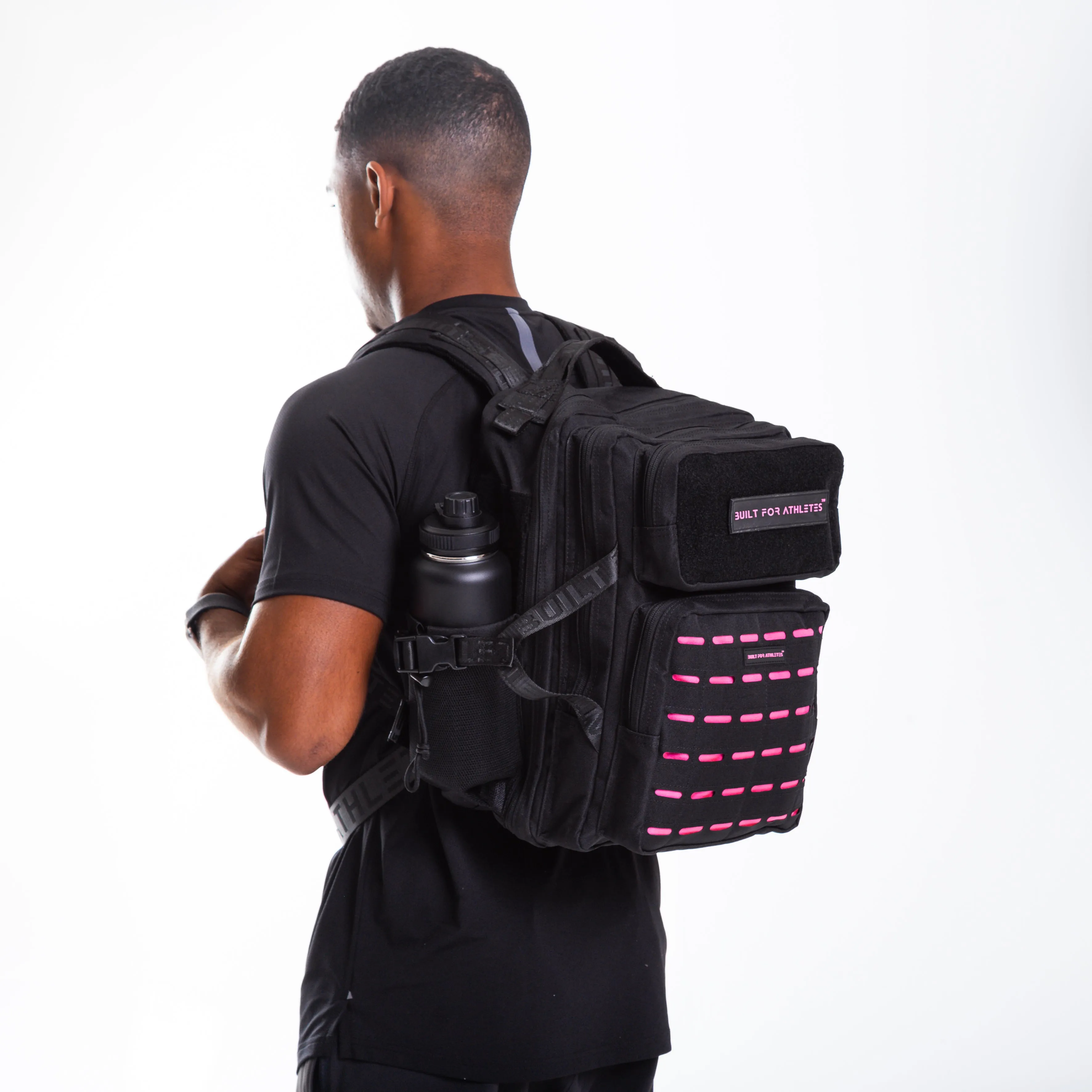 Medium Black & Pink 25L Gym Backpack