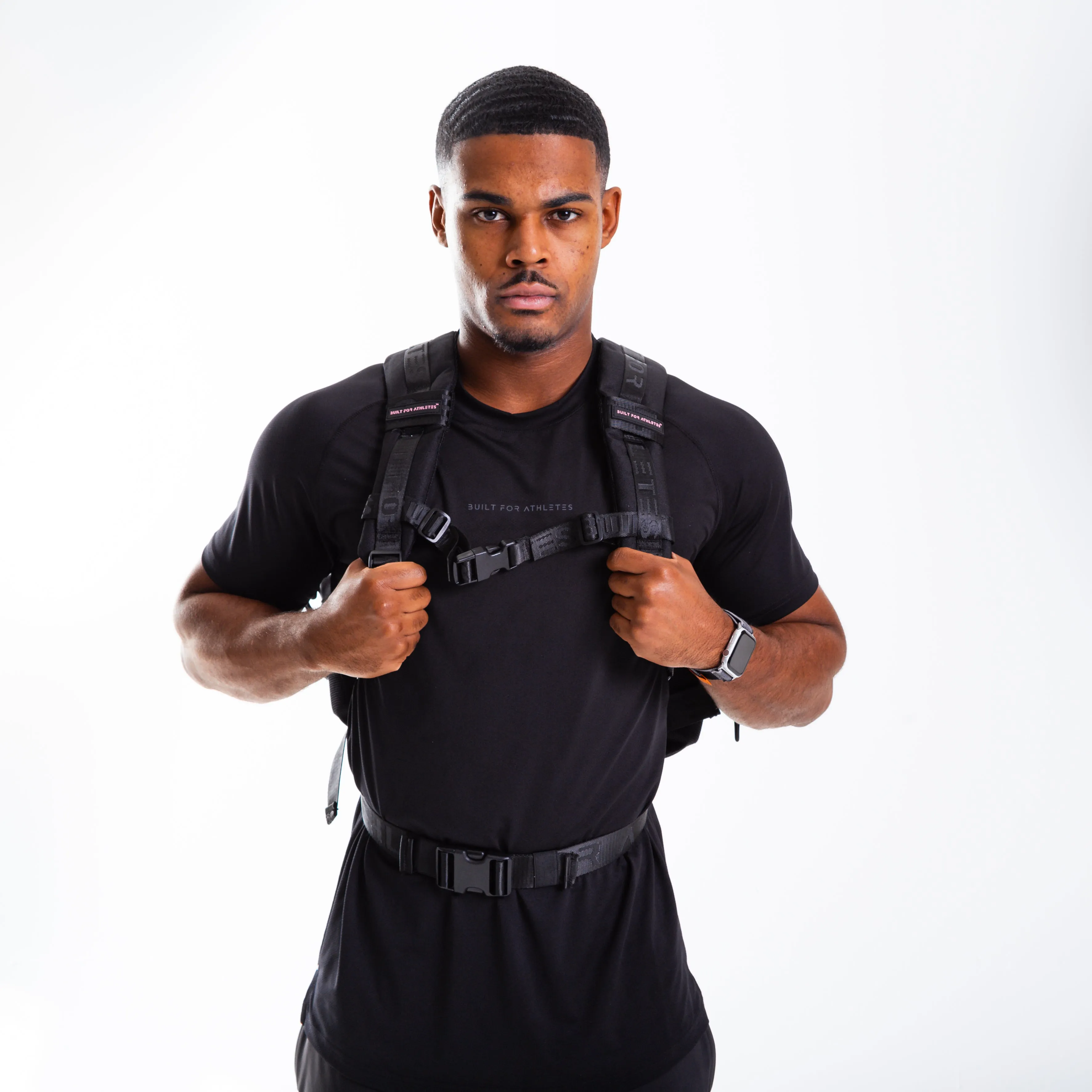 Medium Black & Pink 25L Gym Backpack