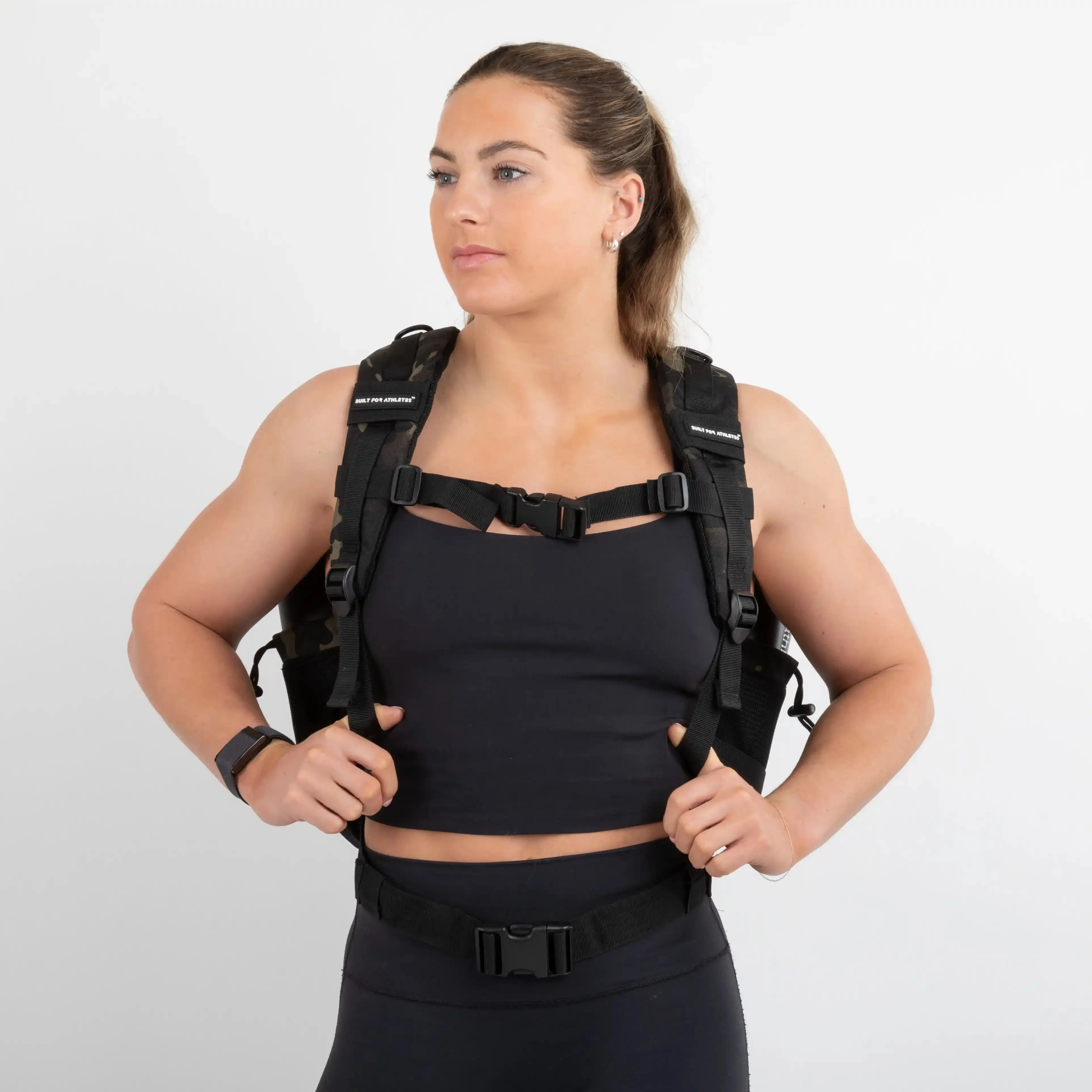 Medium Black Camo 25L Gym Backpack