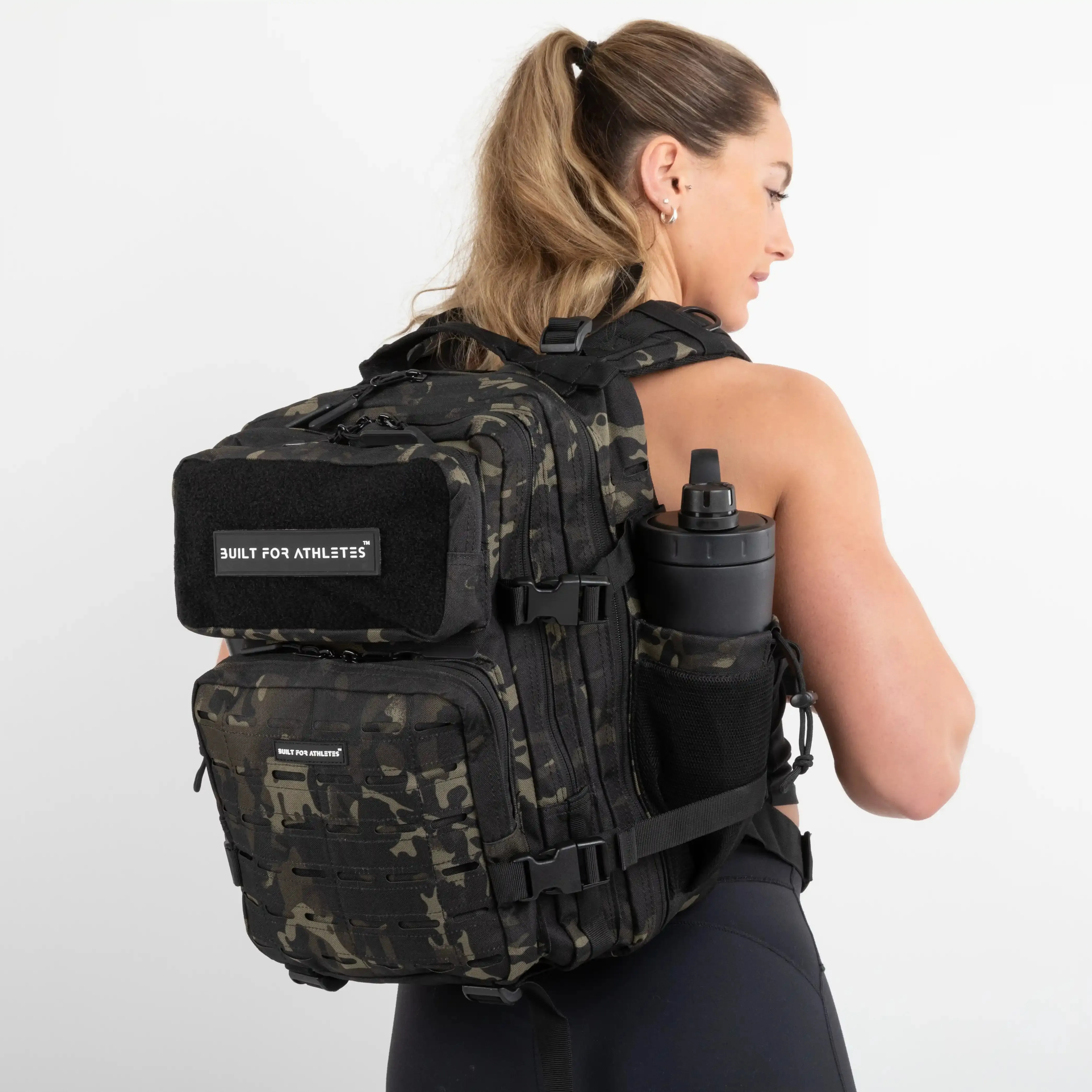 Medium Black Camo 25L Gym Backpack