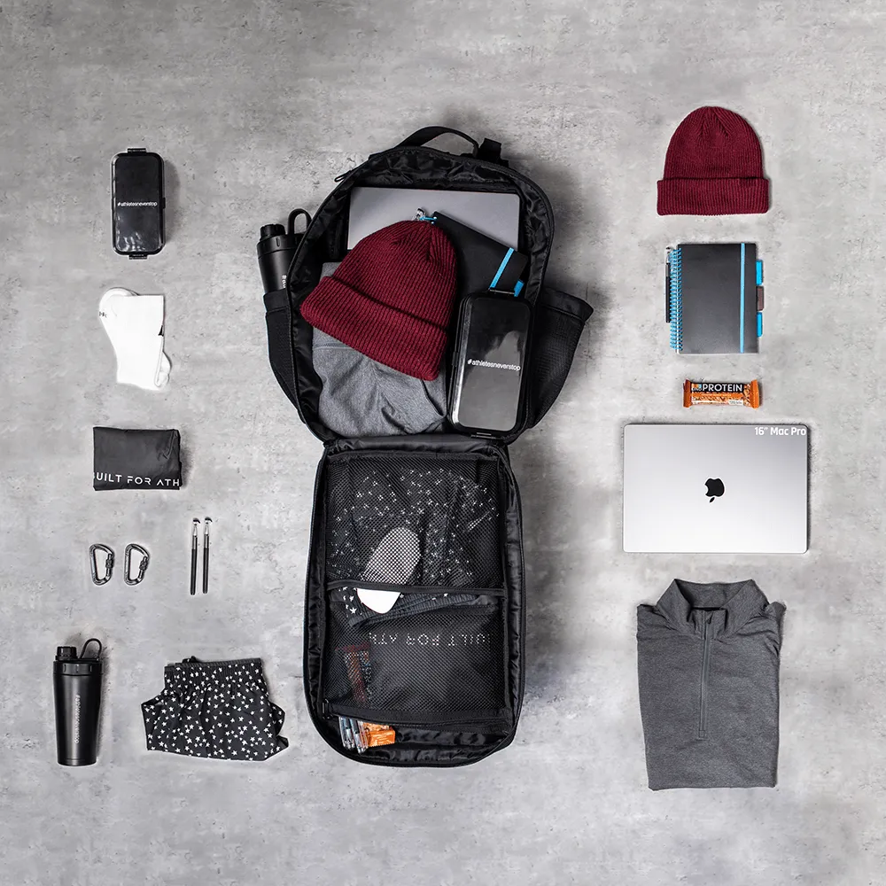 Medium Grey & Yellow 25L Gym Backpack