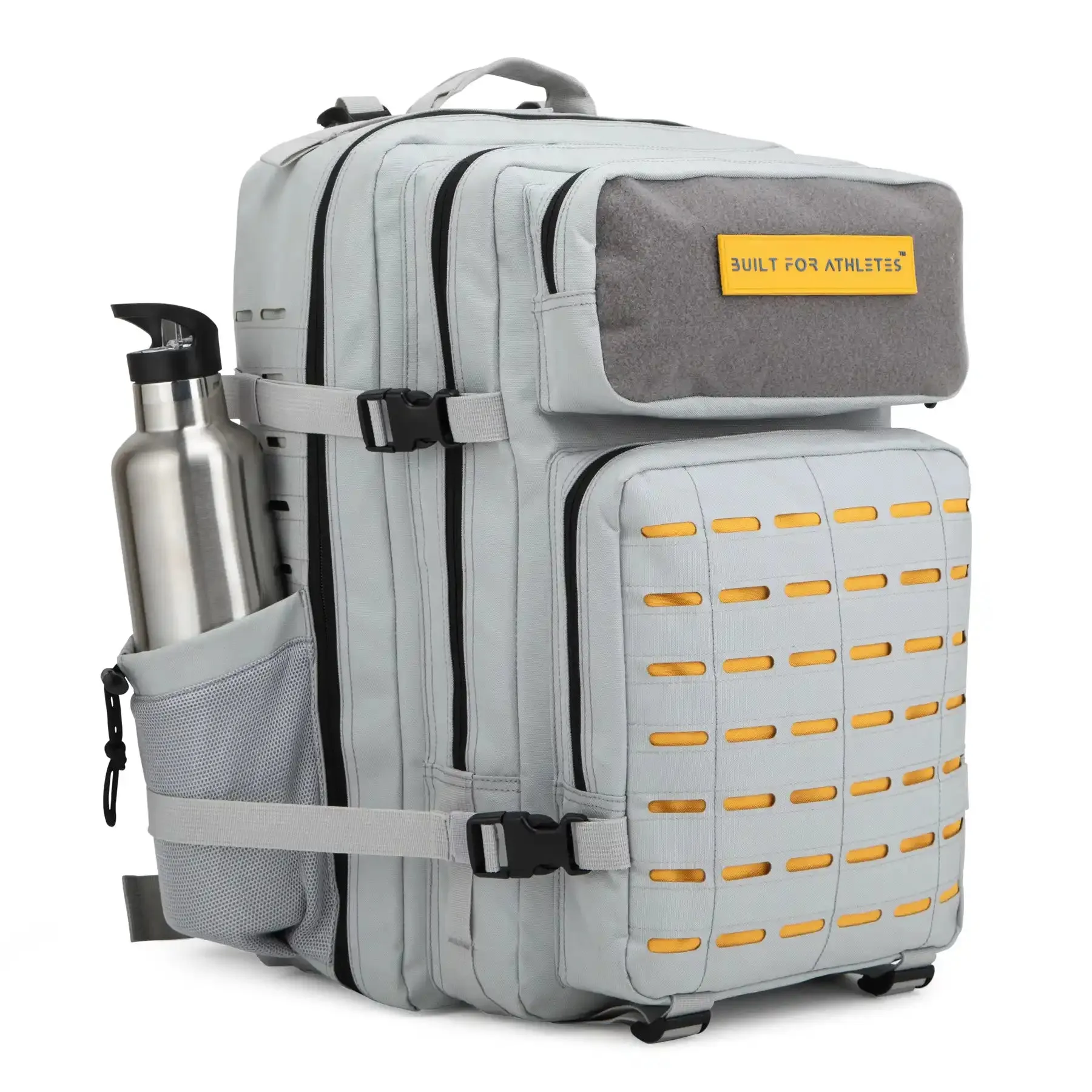 Medium Grey & Yellow 25L Gym Backpack