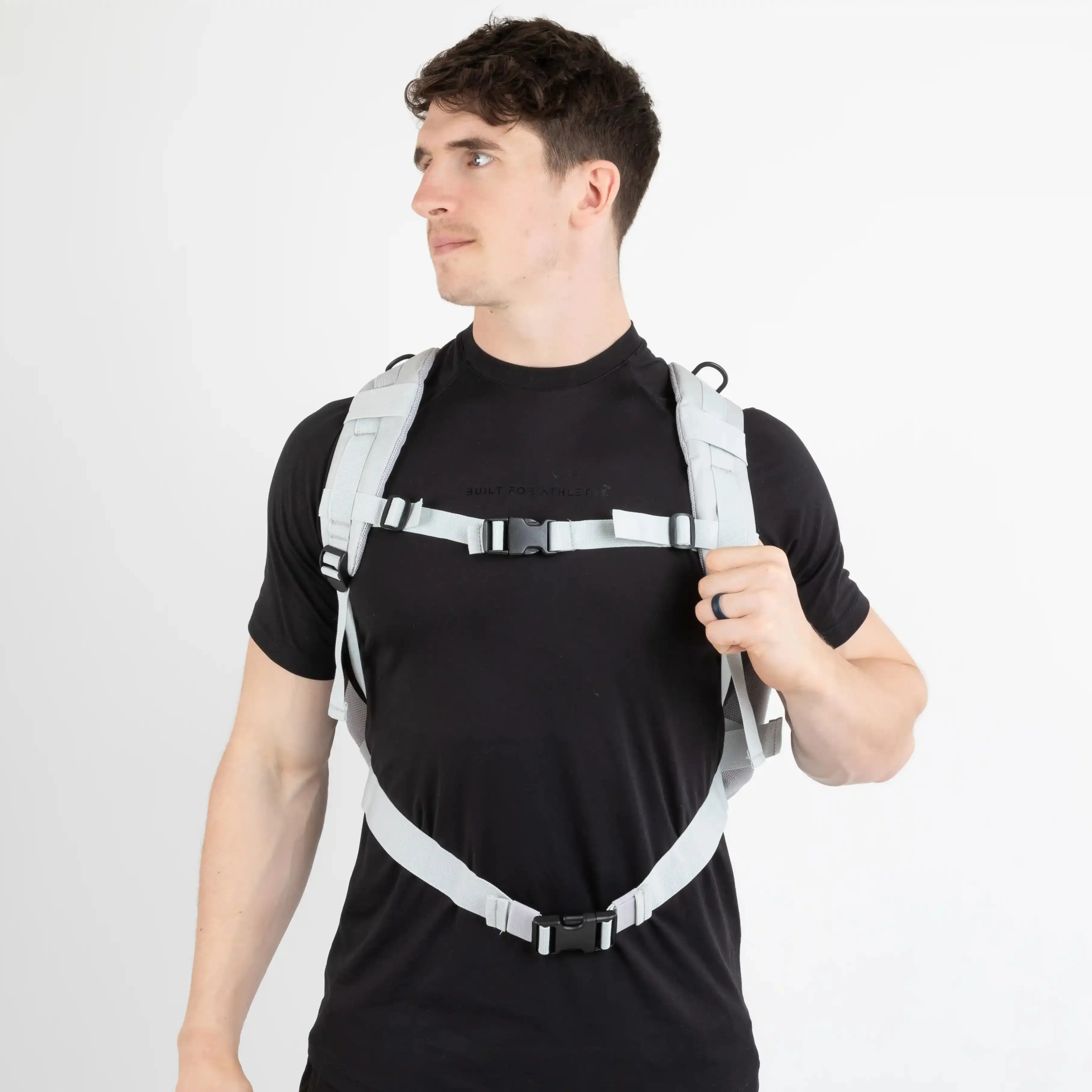 Medium Grey & Yellow 25L Gym Backpack