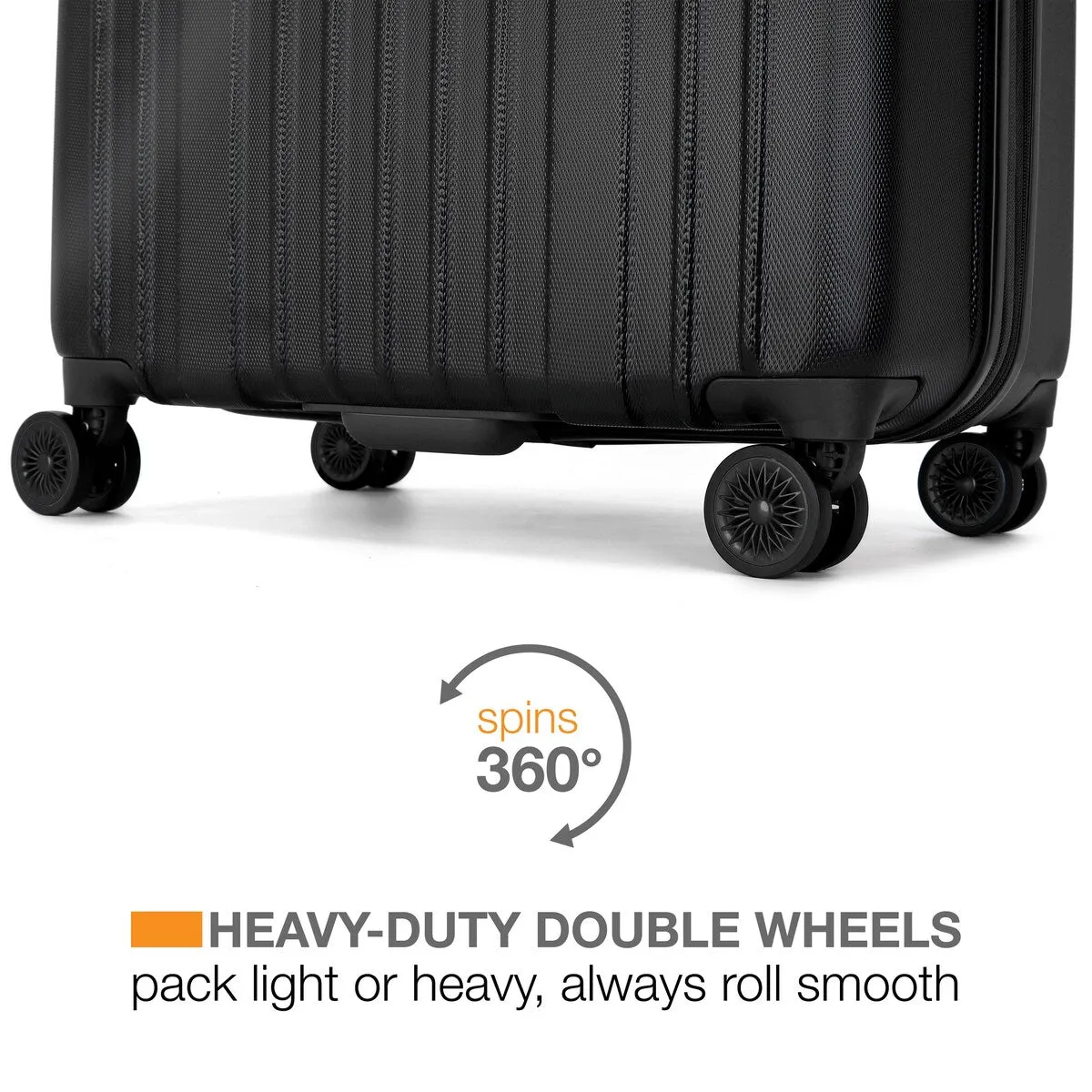 Miami CarryOn Collins 3 Piece Expandable Retro Spinner Luggage Set