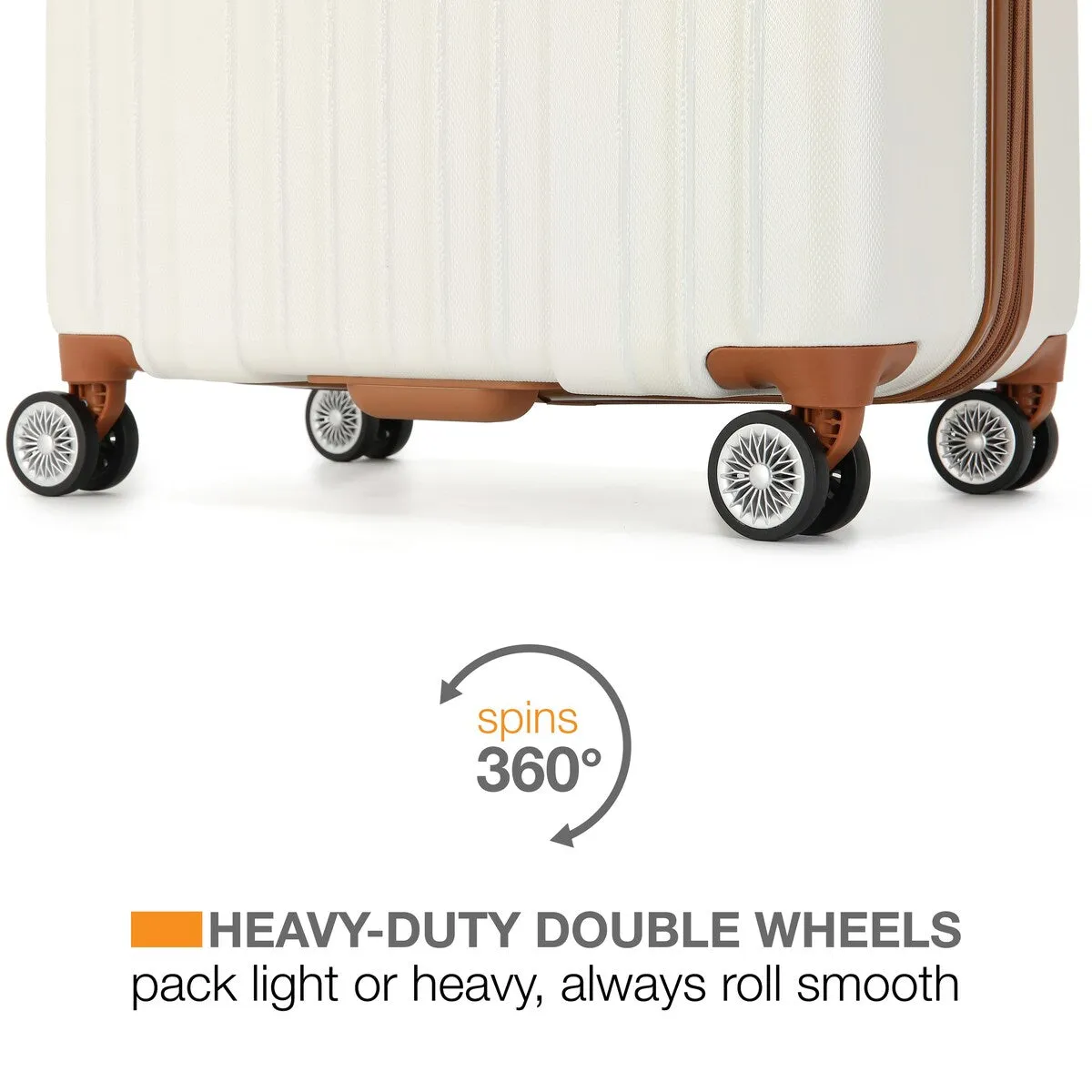 Miami CarryOn Collins 3 Piece Expandable Retro Spinner Luggage Set