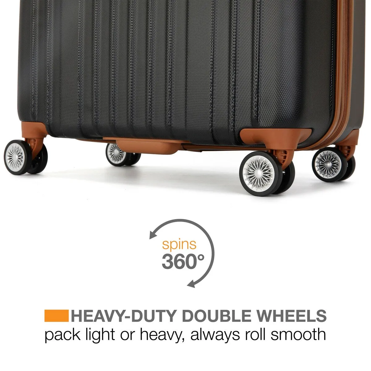 Miami CarryOn Collins 3 Piece Expandable Retro Spinner Luggage Set