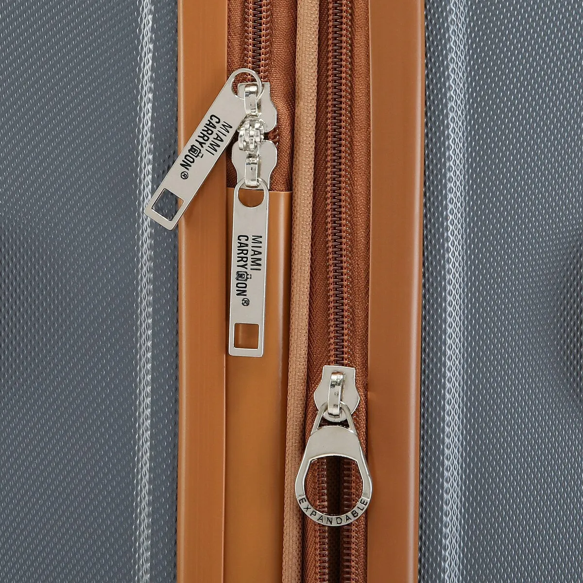 Miami CarryOn Collins 3 Piece Expandable Retro Spinner Luggage Set