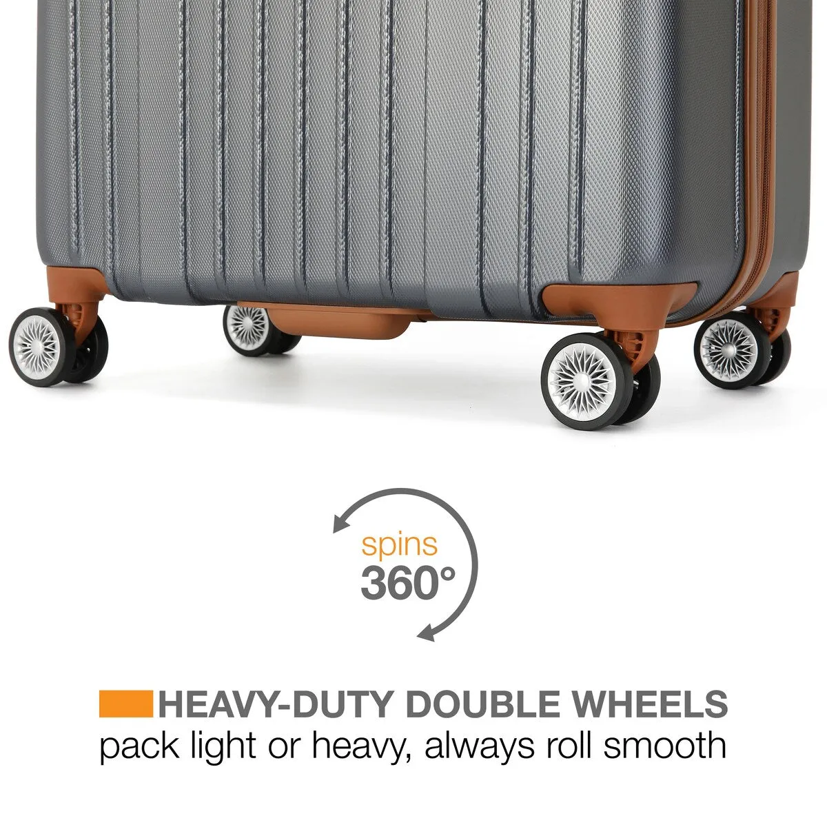 Miami CarryOn Collins 3 Piece Expandable Retro Spinner Luggage Set