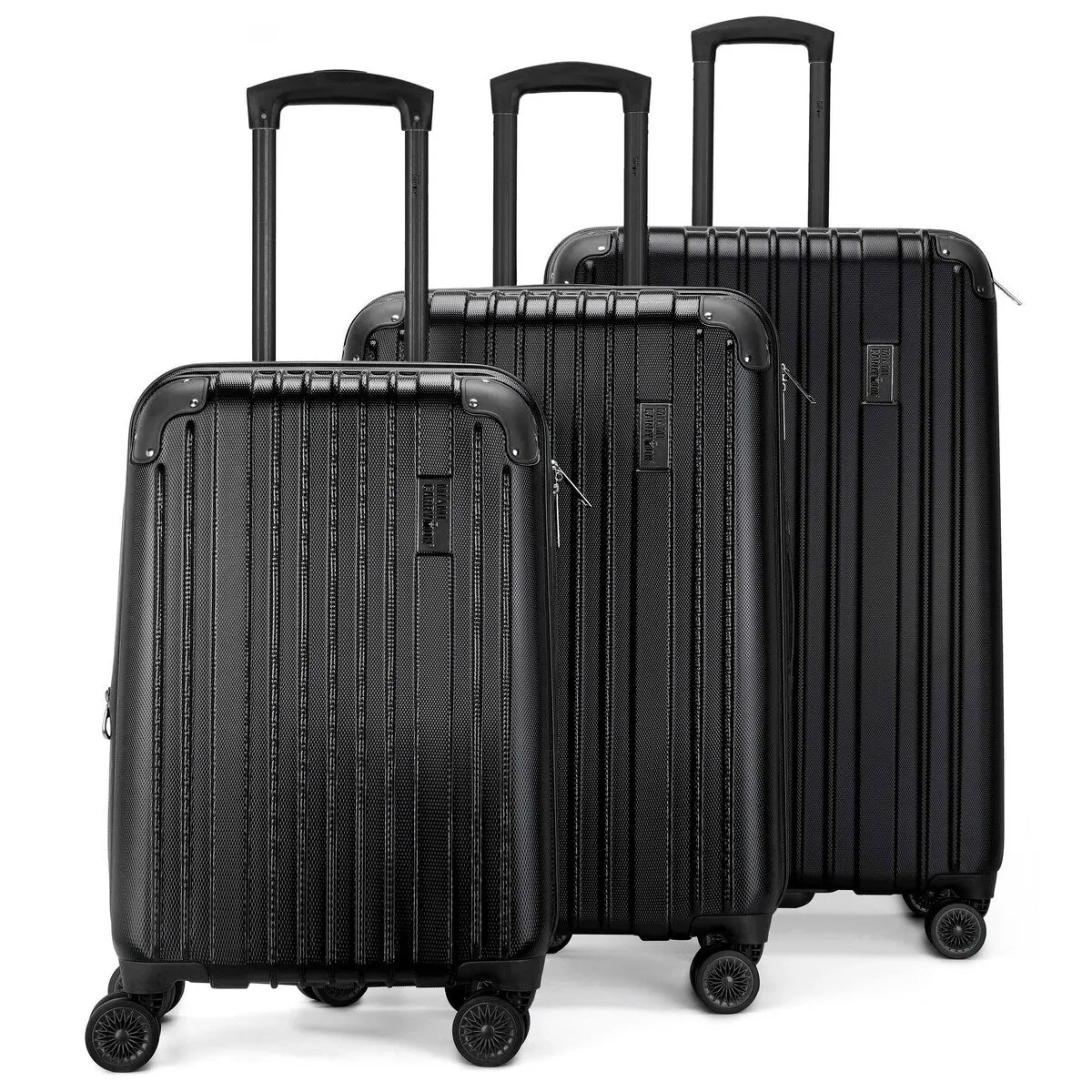 Miami CarryOn Collins 3 Piece Expandable Retro Spinner Luggage Set