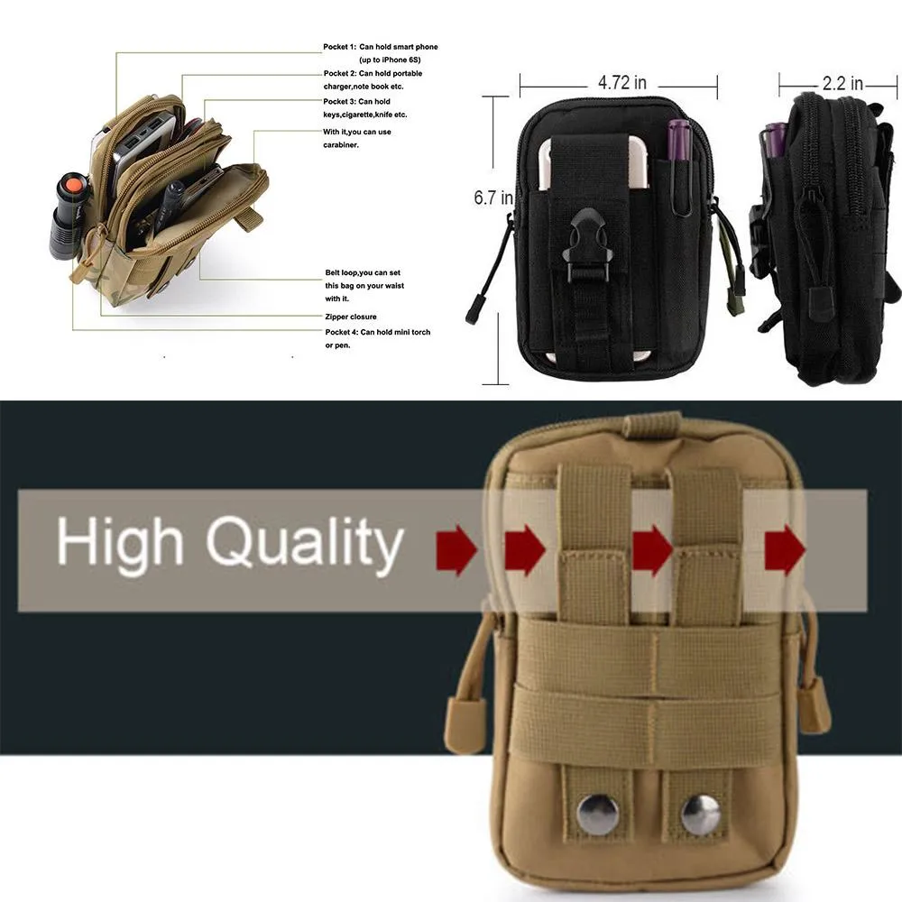 Military Waist Fanny Pack Phone Pocket
