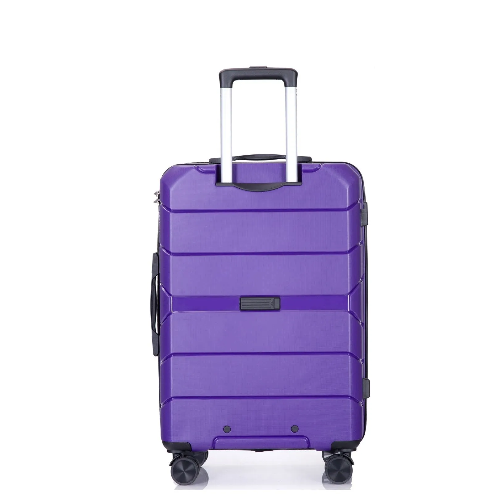 Multi-Size Luggage Set with Double Spinner Wheels and TSA Lock, 3-Piece Lightweight Suitcase with Hooks and Name Card