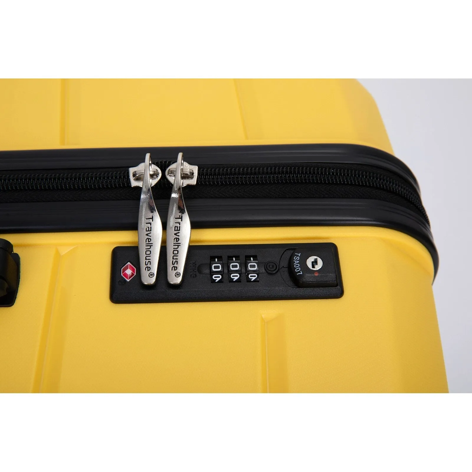 Multi-Size Luggage Set with Double Spinner Wheels and TSA Lock, 3-Piece Lightweight Suitcase with Hooks and Name Card