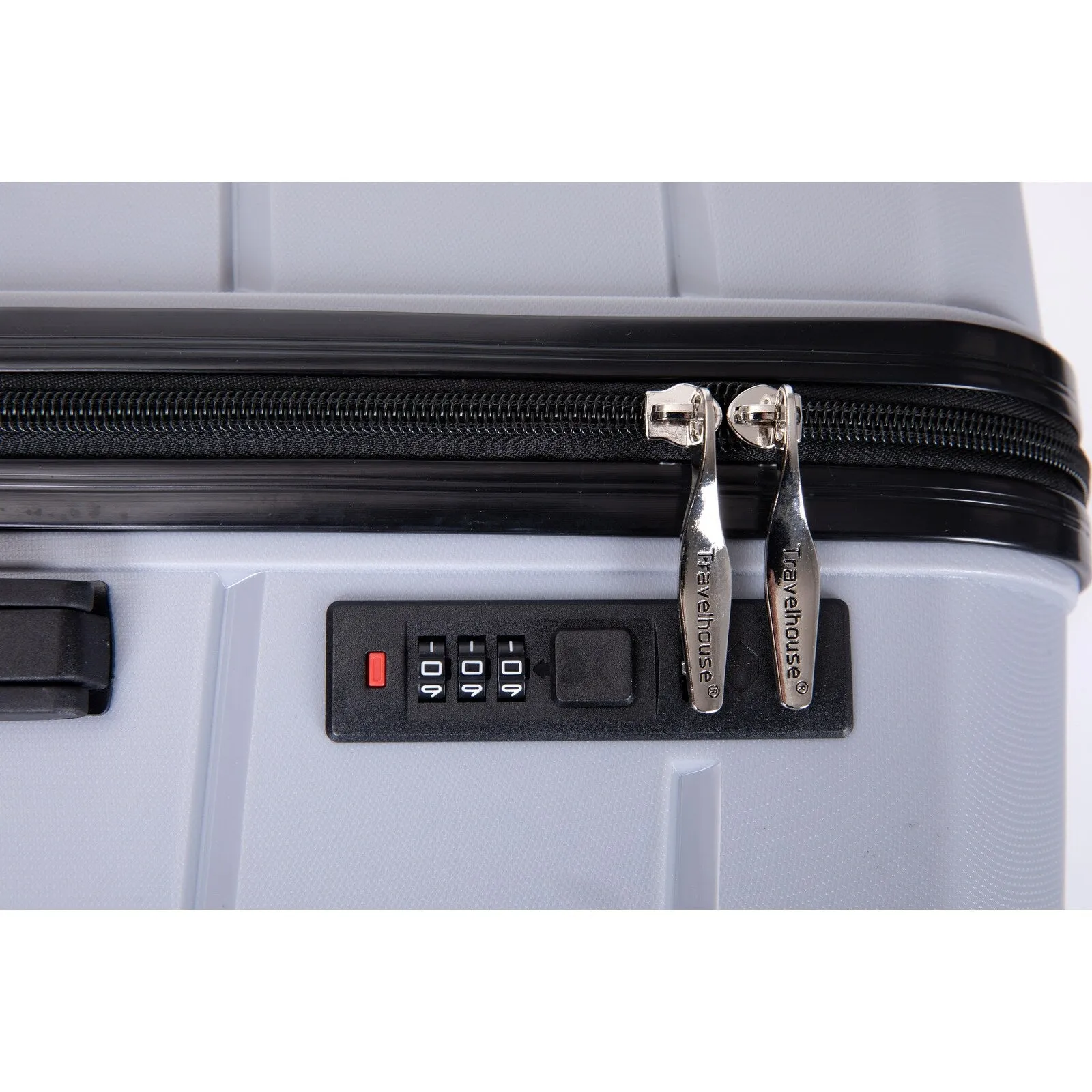 Multi-Size Luggage Set with Double Spinner Wheels and TSA Lock, 3-Piece Lightweight Suitcase with Hooks and Name Card