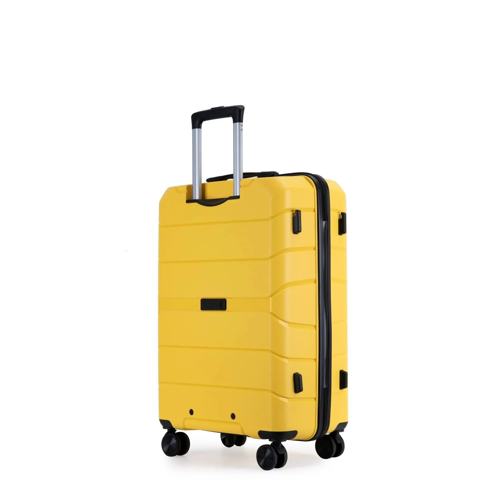 Multi-Size Luggage Set with Double Spinner Wheels and TSA Lock, 3-Piece Lightweight Suitcase with Hooks and Name Card