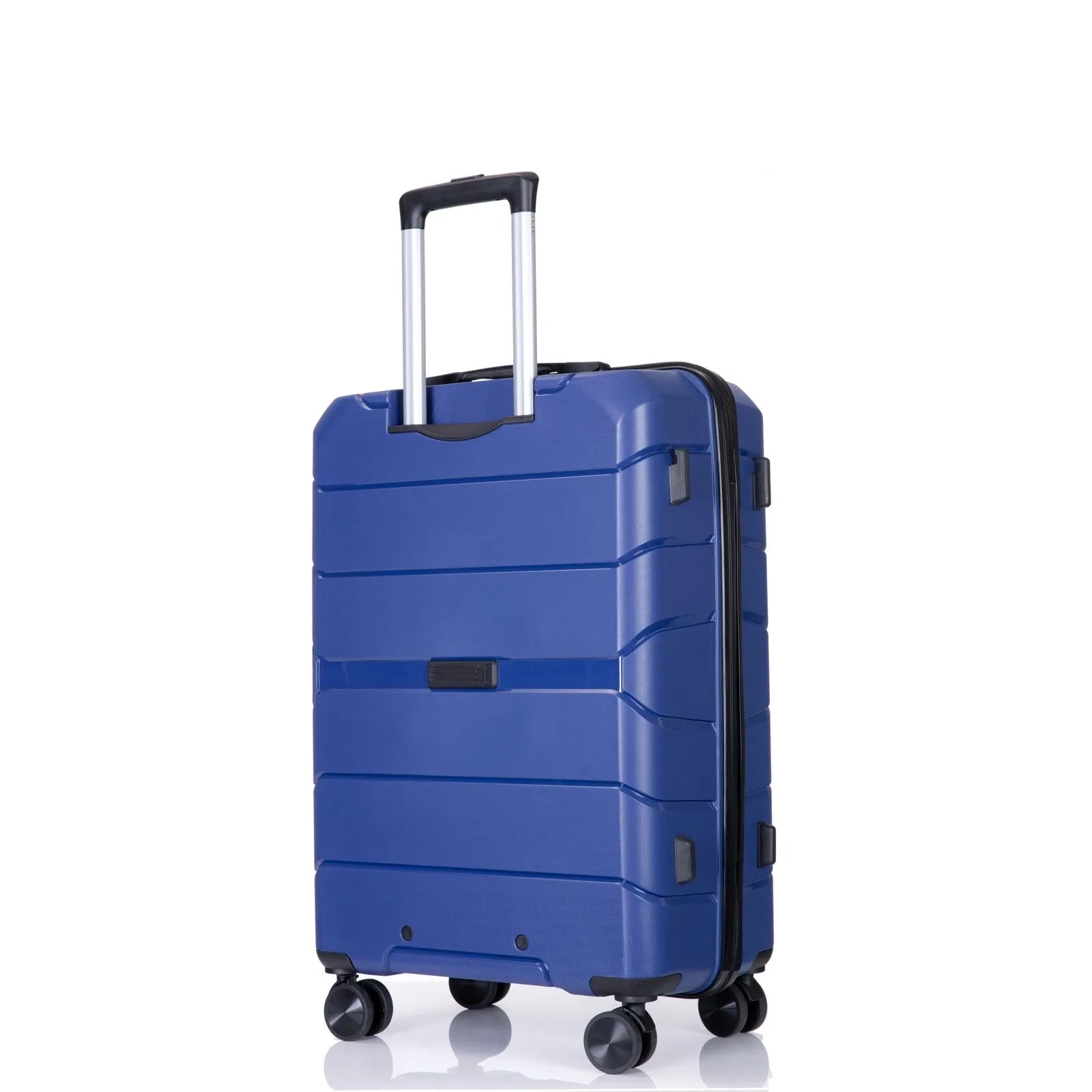 Multi-Size Luggage Set with Double Spinner Wheels and TSA Lock, 3-Piece Lightweight Suitcase with Hooks and Name Card