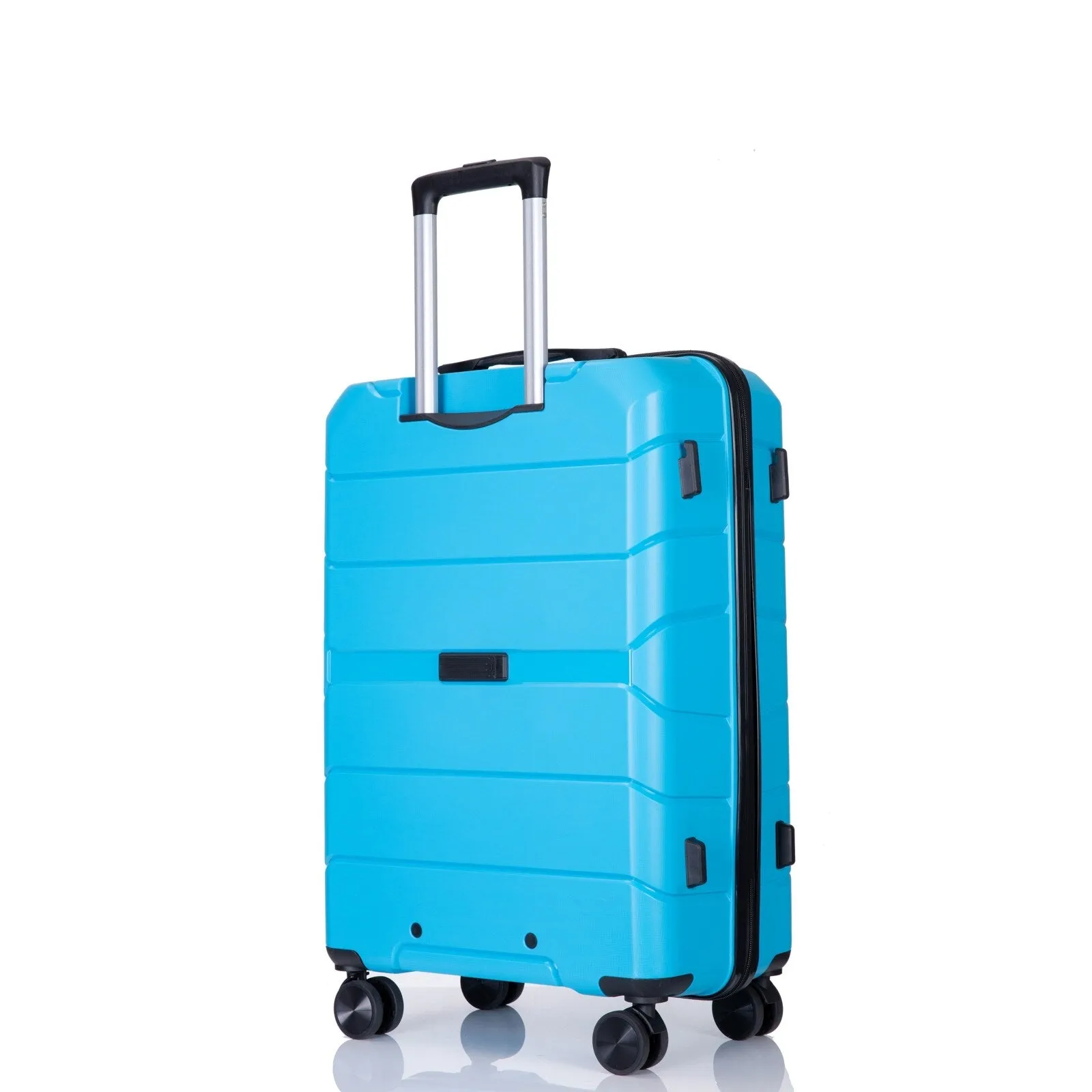 Multi-Size Luggage Set with Double Spinner Wheels and TSA Lock, 3-Piece Lightweight Suitcase with Hooks and Name Card