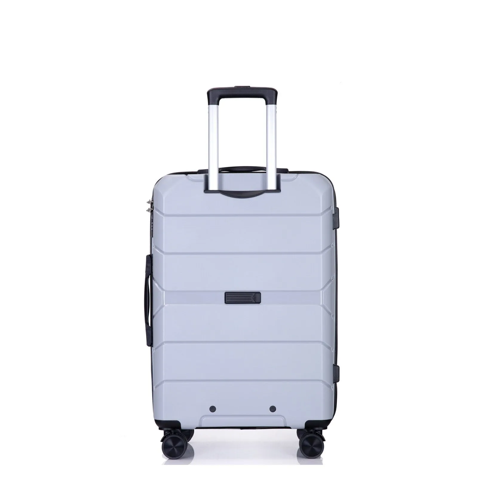 Multi-Size Luggage Set with Double Spinner Wheels and TSA Lock, 3-Piece Lightweight Suitcase with Hooks and Name Card