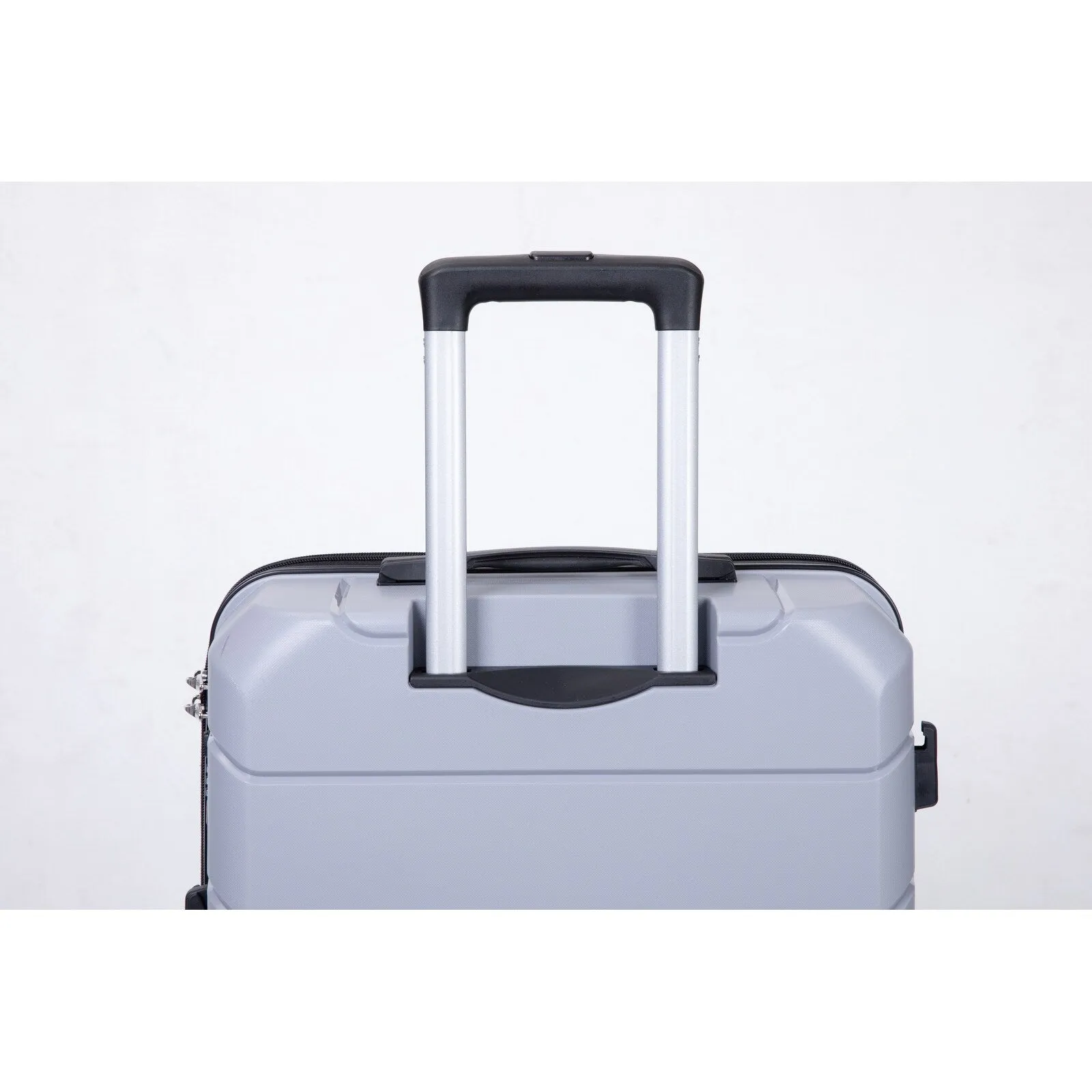 Multi-Size Luggage Set with Double Spinner Wheels and TSA Lock, 3-Piece Lightweight Suitcase with Hooks and Name Card