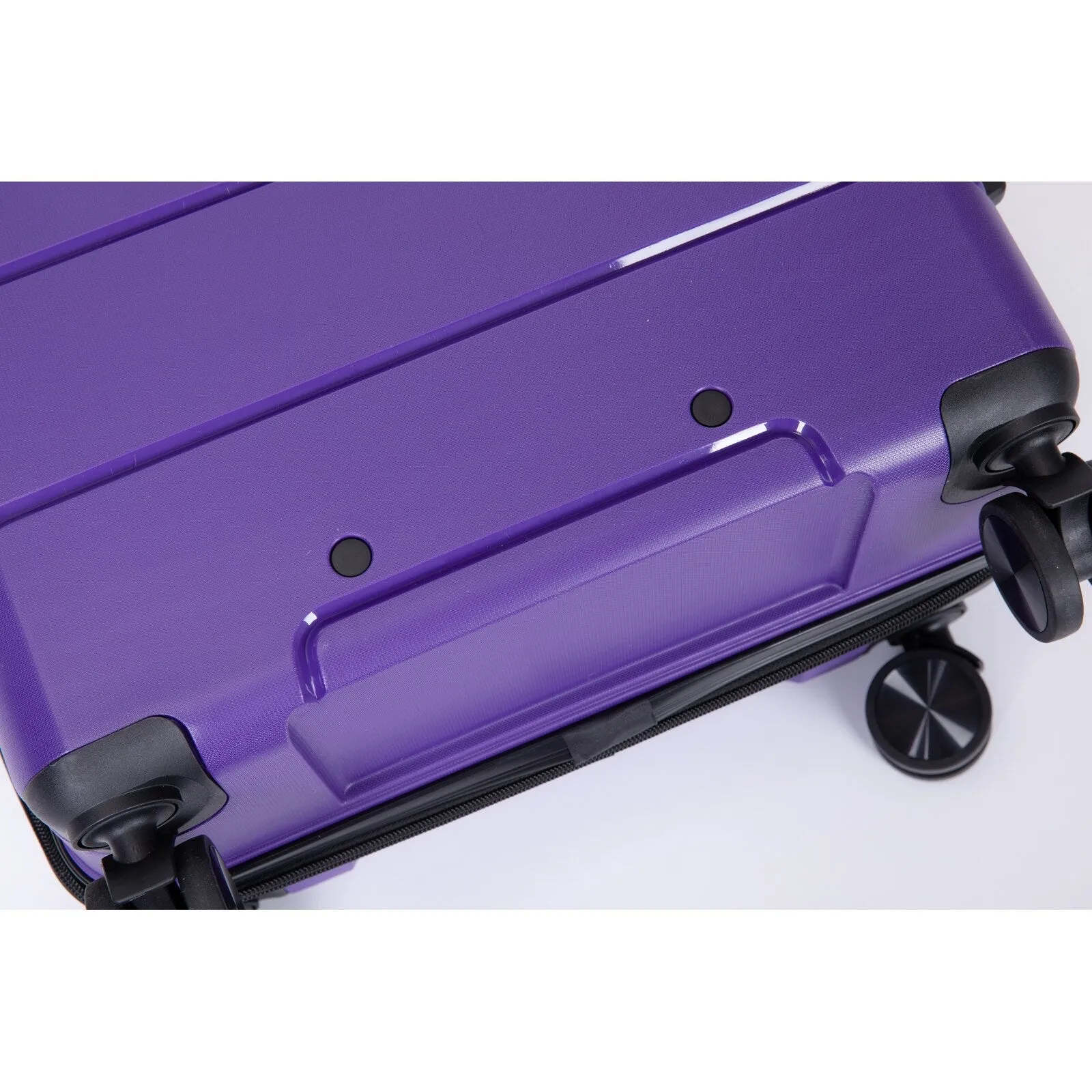 Multi-Size Luggage Set with Double Spinner Wheels and TSA Lock, 3-Piece Lightweight Suitcase with Hooks and Name Card