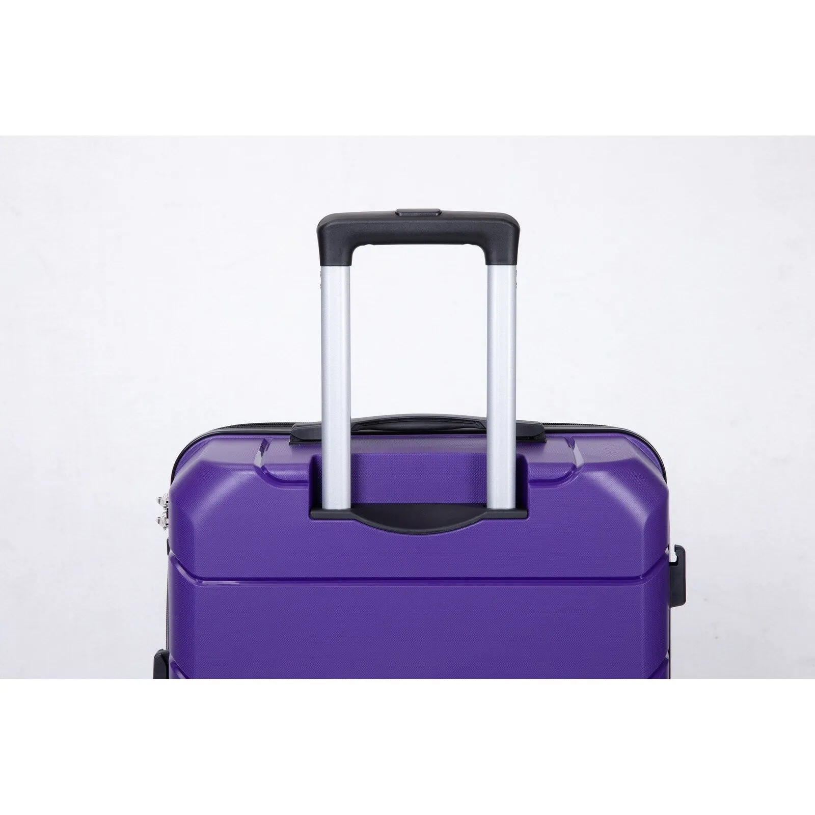 Multi-Size Luggage Set with Double Spinner Wheels and TSA Lock, 3-Piece Lightweight Suitcase with Hooks and Name Card