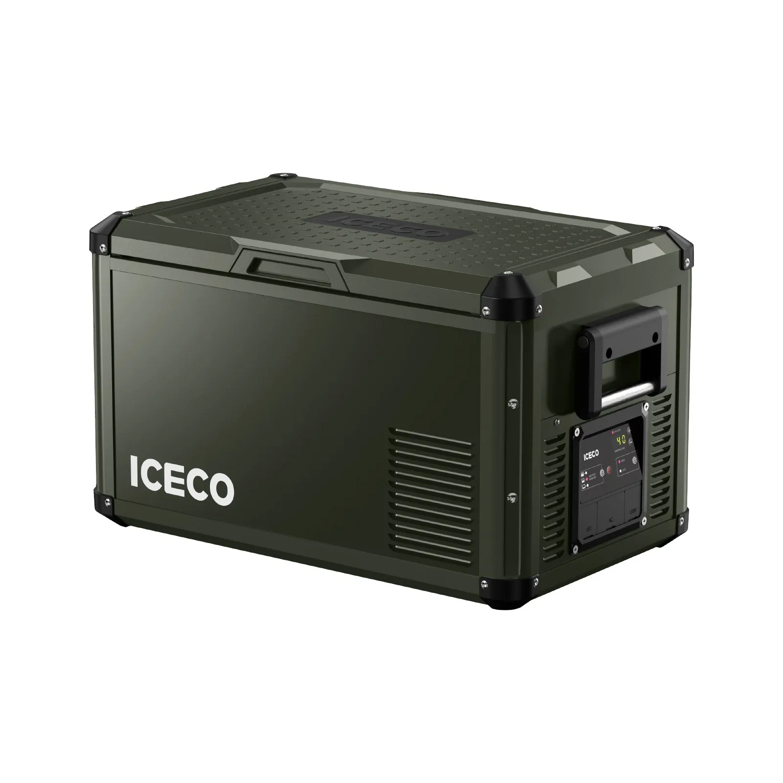 NEW！37QT VL35ProS Olive 12V Metal Single Zone Fridge Freezer | ICECO