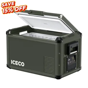 NEW！37QT VL35ProS Olive 12V Metal Single Zone Fridge Freezer | ICECO
