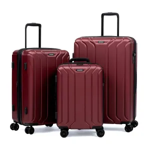 NONSTOP New York 3-Piece Expandable Spinner Luggage Set and 3-Piece Packing Cube Set