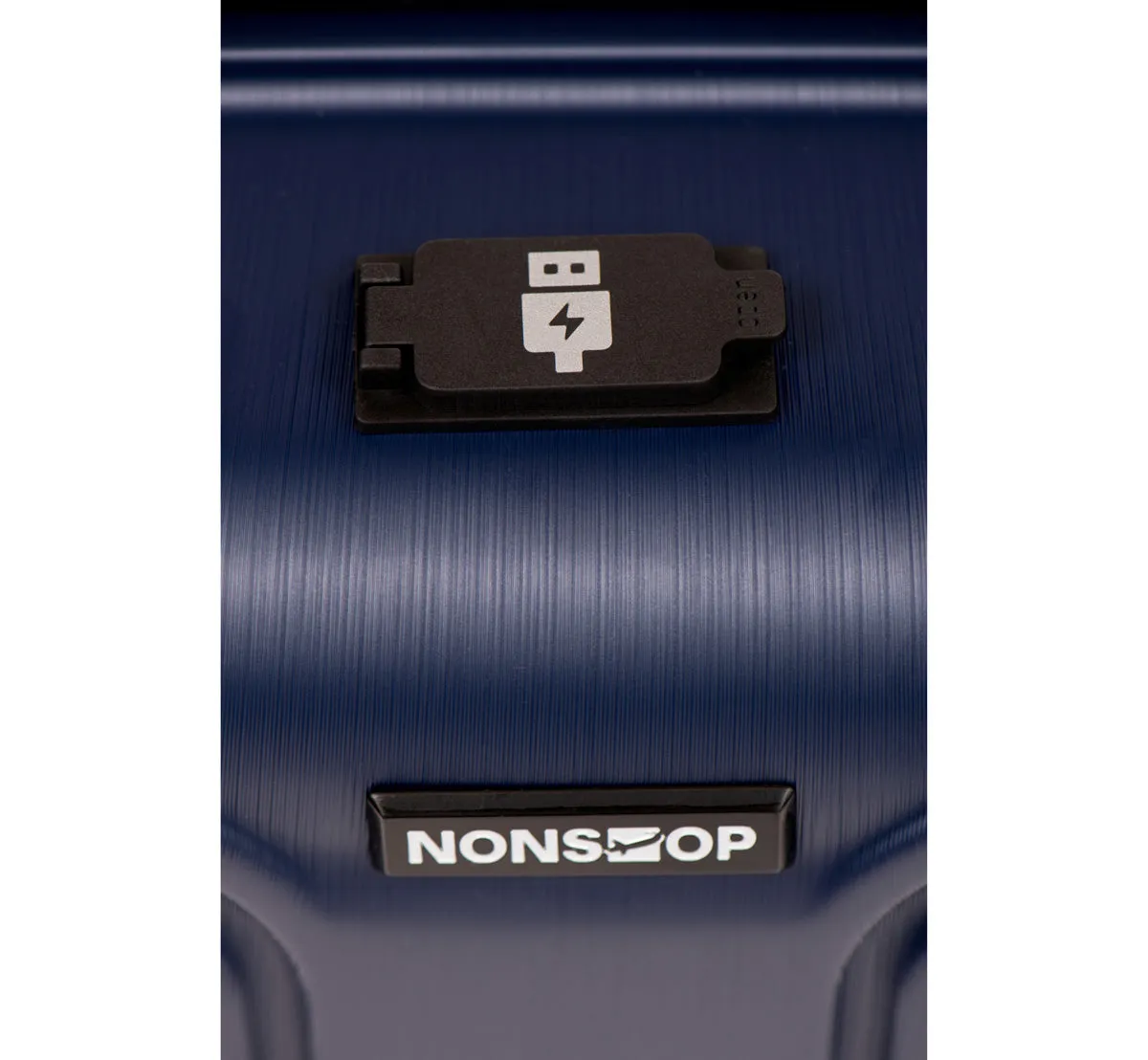 NONSTOP New York 3-Piece Expandable Spinner Luggage Set with Powerbank & 3-Piece Packing Cube Set