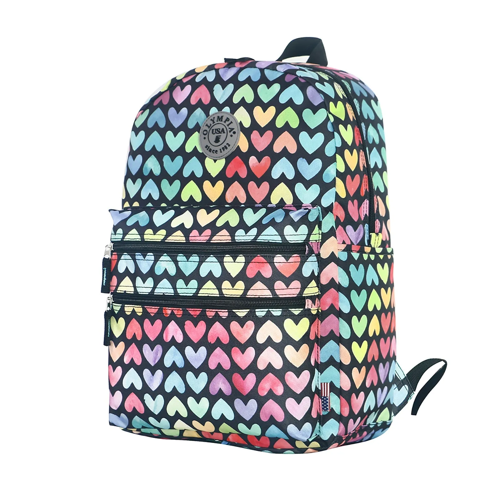 Olympia Princeton Authentic Water Resistant Printed Backpack
