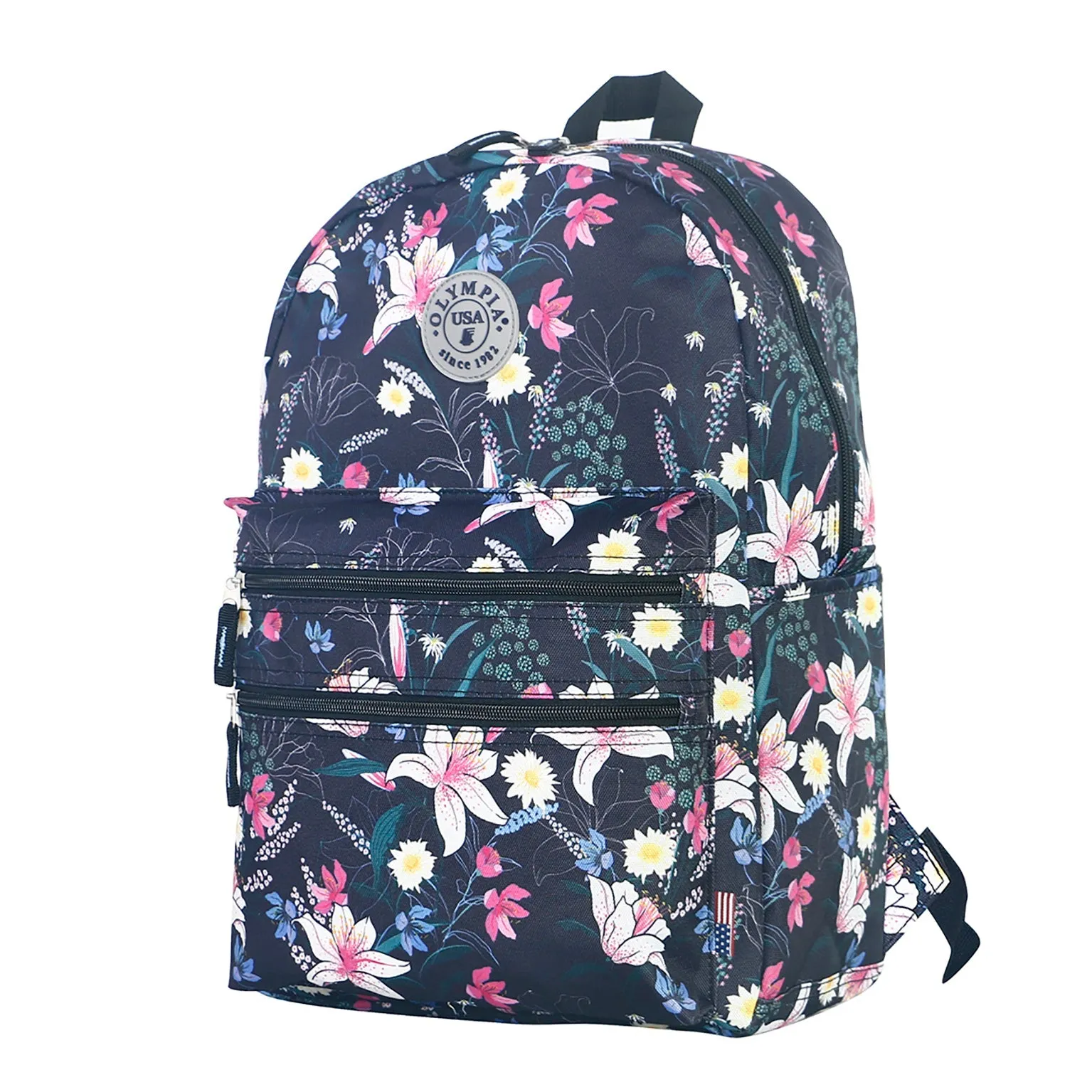 Olympia Princeton Authentic Water Resistant Printed Backpack