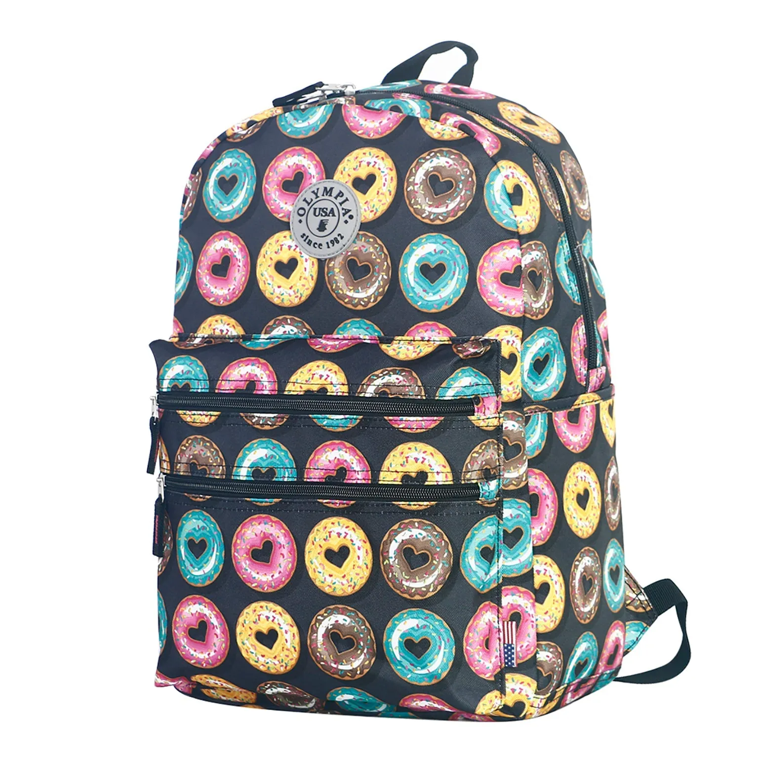 Olympia Princeton Authentic Water Resistant Printed Backpack