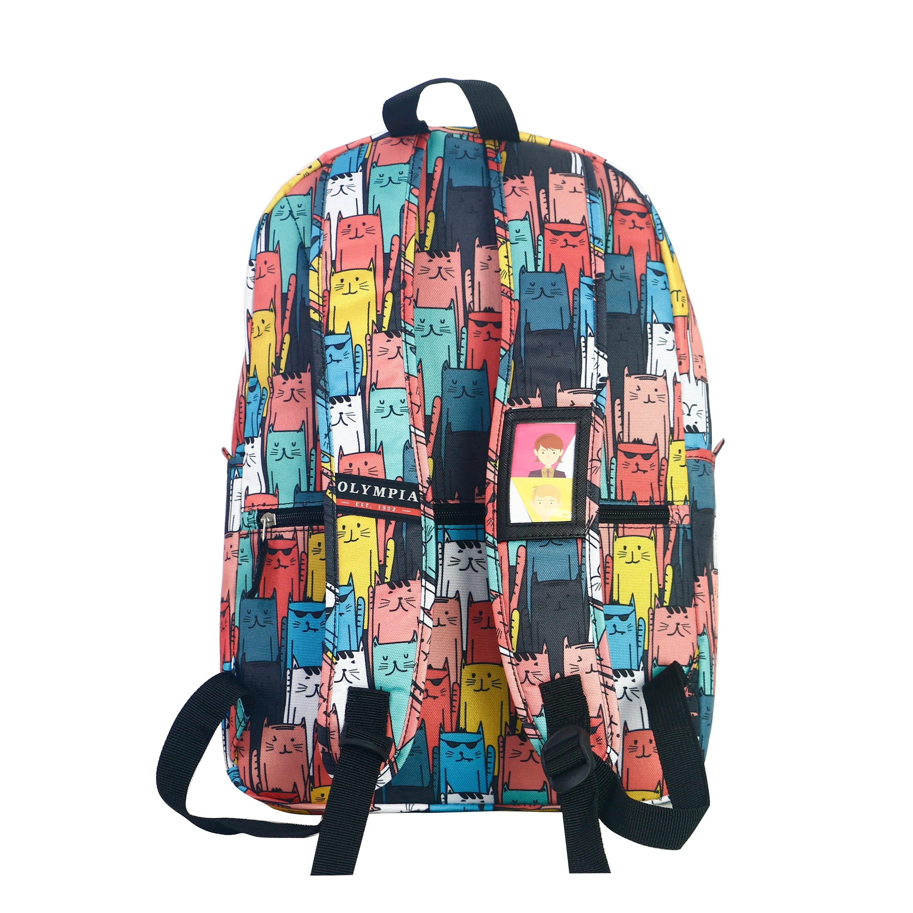 Olympia Princeton Authentic Water Resistant Printed Backpack