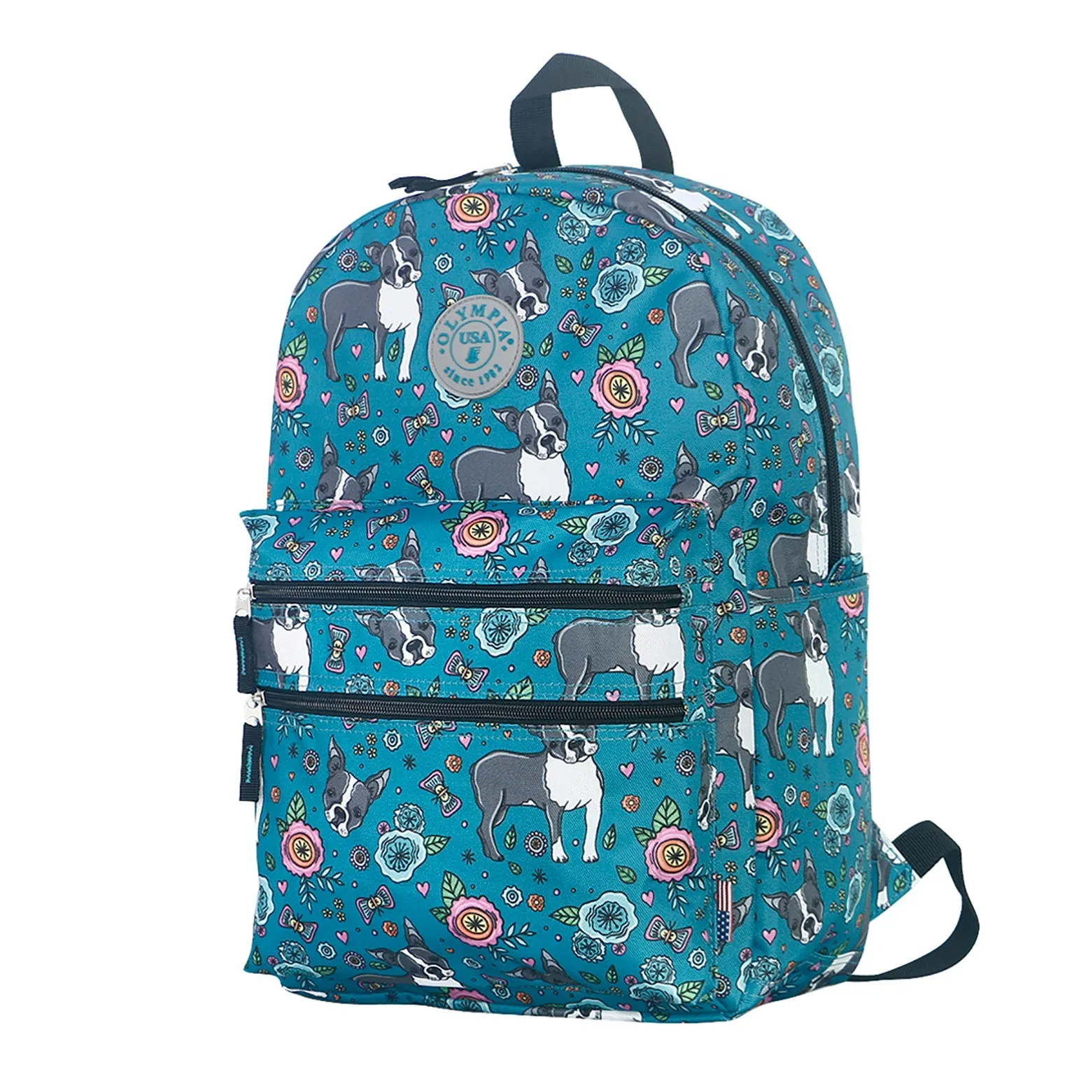 Olympia Princeton Authentic Water Resistant Printed Backpack