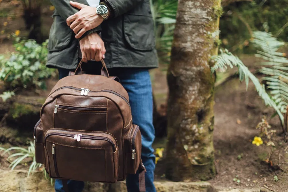 Piel Vintage Leather Travel Backpack
