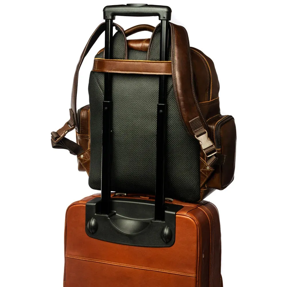 Piel Vintage Leather Travel Backpack
