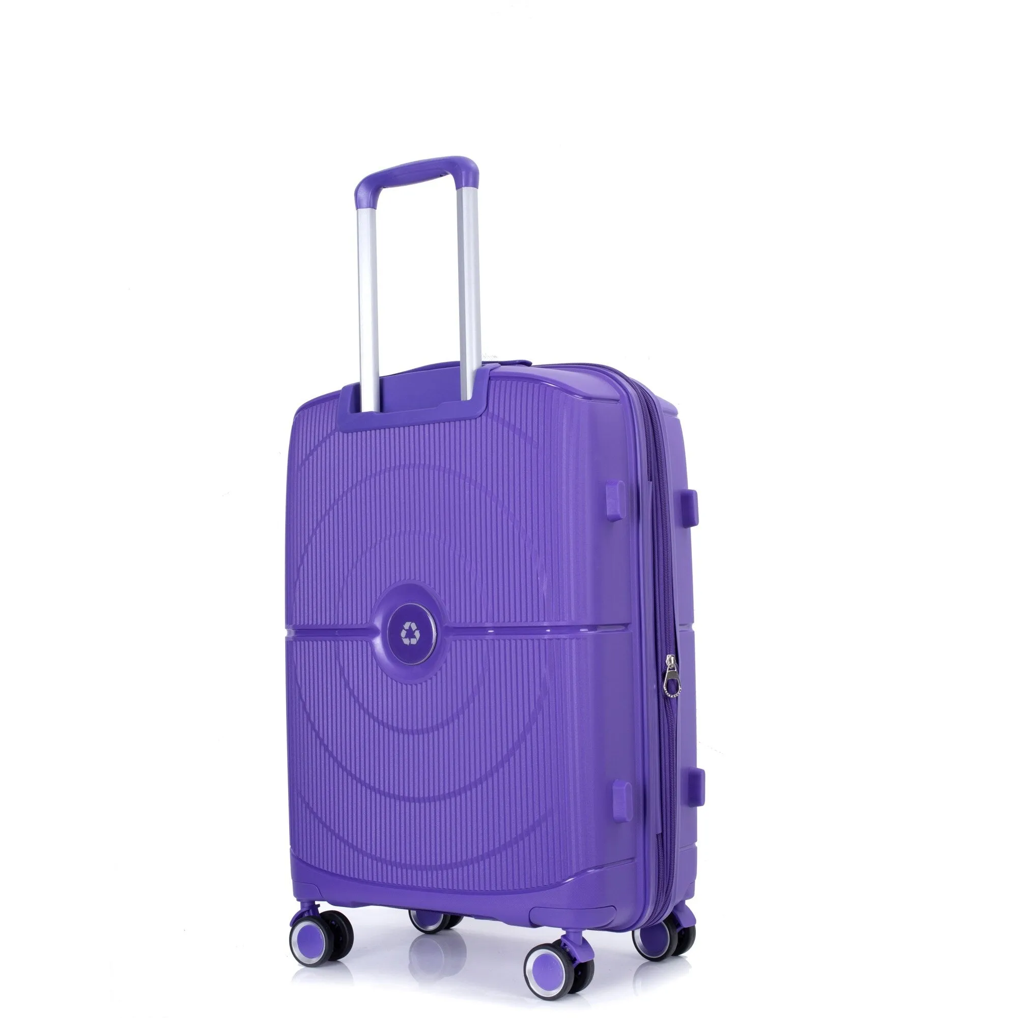 PP Expandable Luggage Sets with TSA Lock and Spinner Wheels, 3-Piece Set Hardshell Suitcase with Zippered Pocket