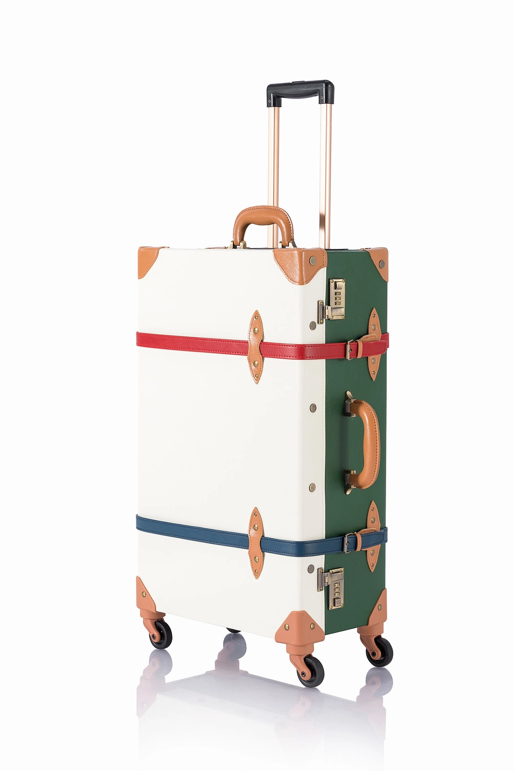 SarahFace 3 Pieces Luggage Sets - Green/Pearl's