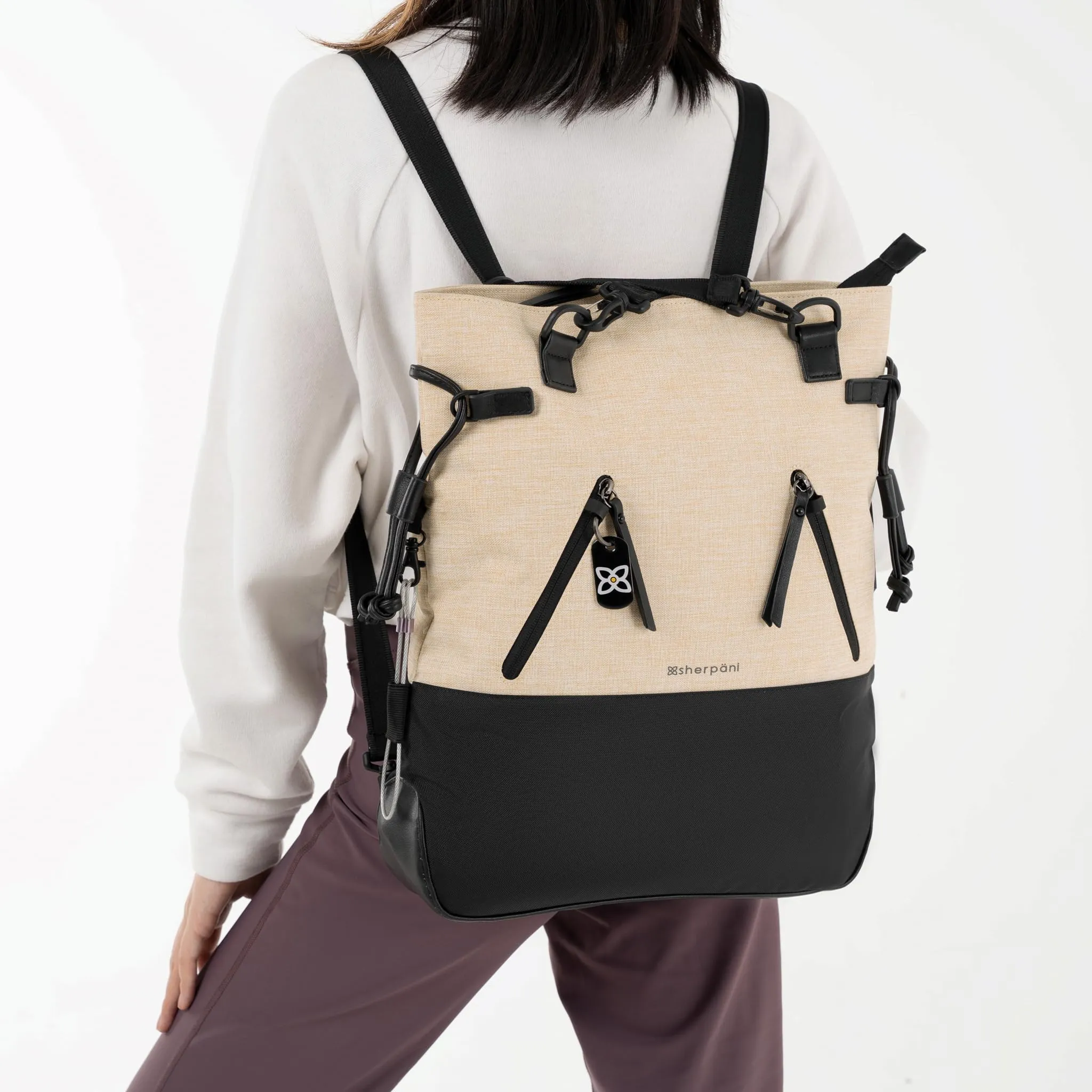 Sherpani Tempest Anti-Theft Convertible Backpack, Fits 15 Inch Laptop (No Sleeve)