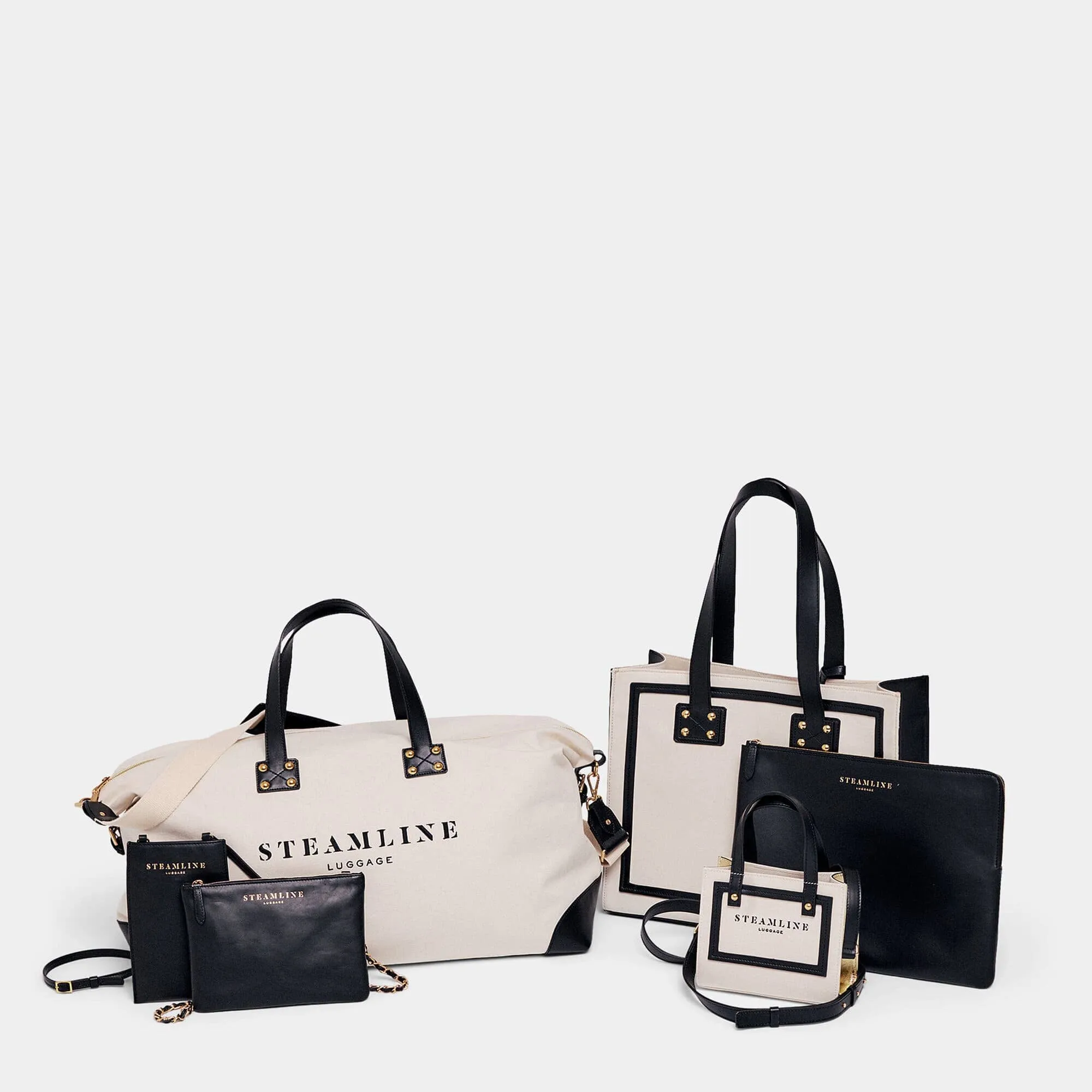 The Navigator - Black Weekender Duffle Bag
