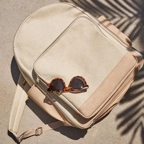 The Travel Backpack in Beige