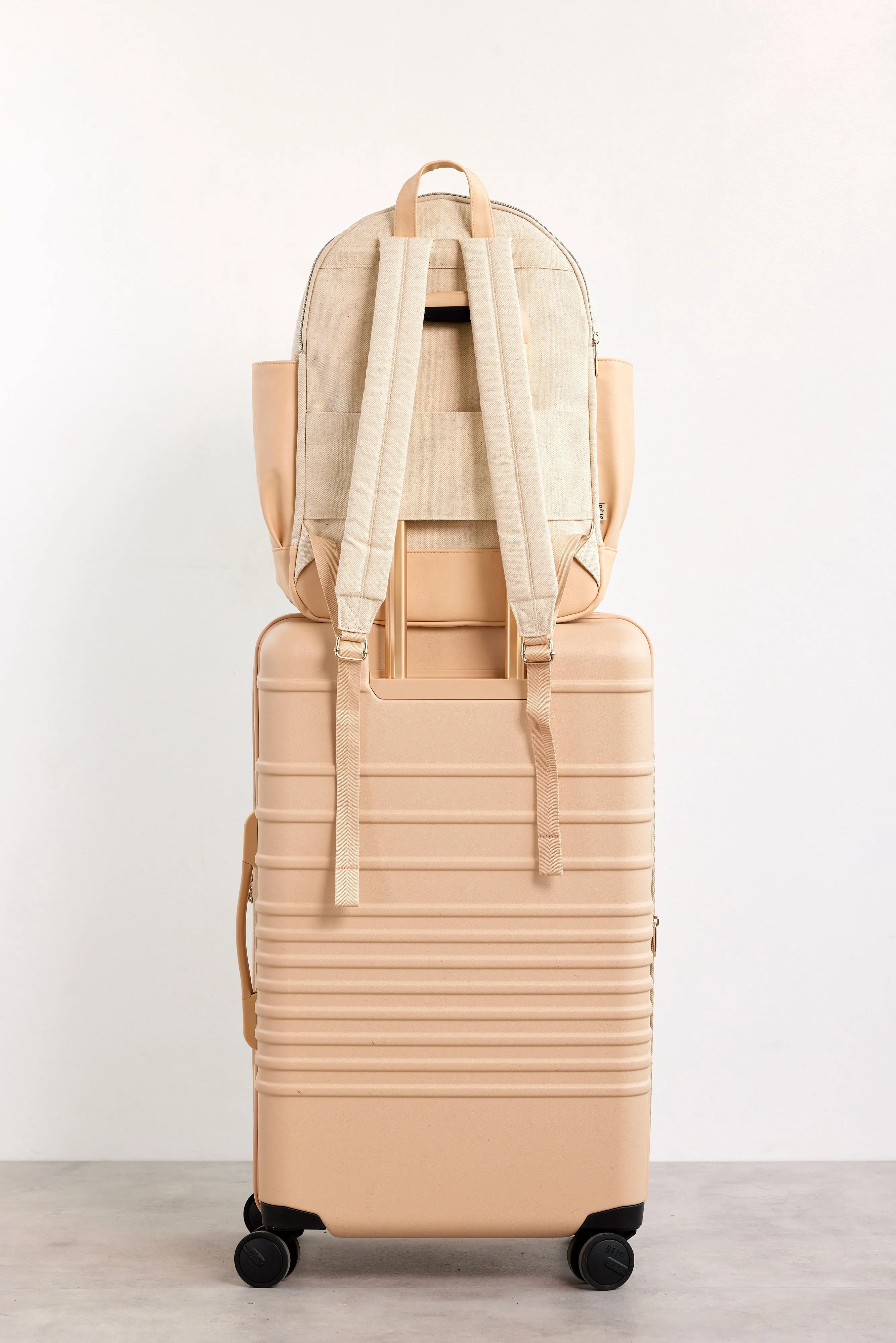 The Travel Backpack in Beige