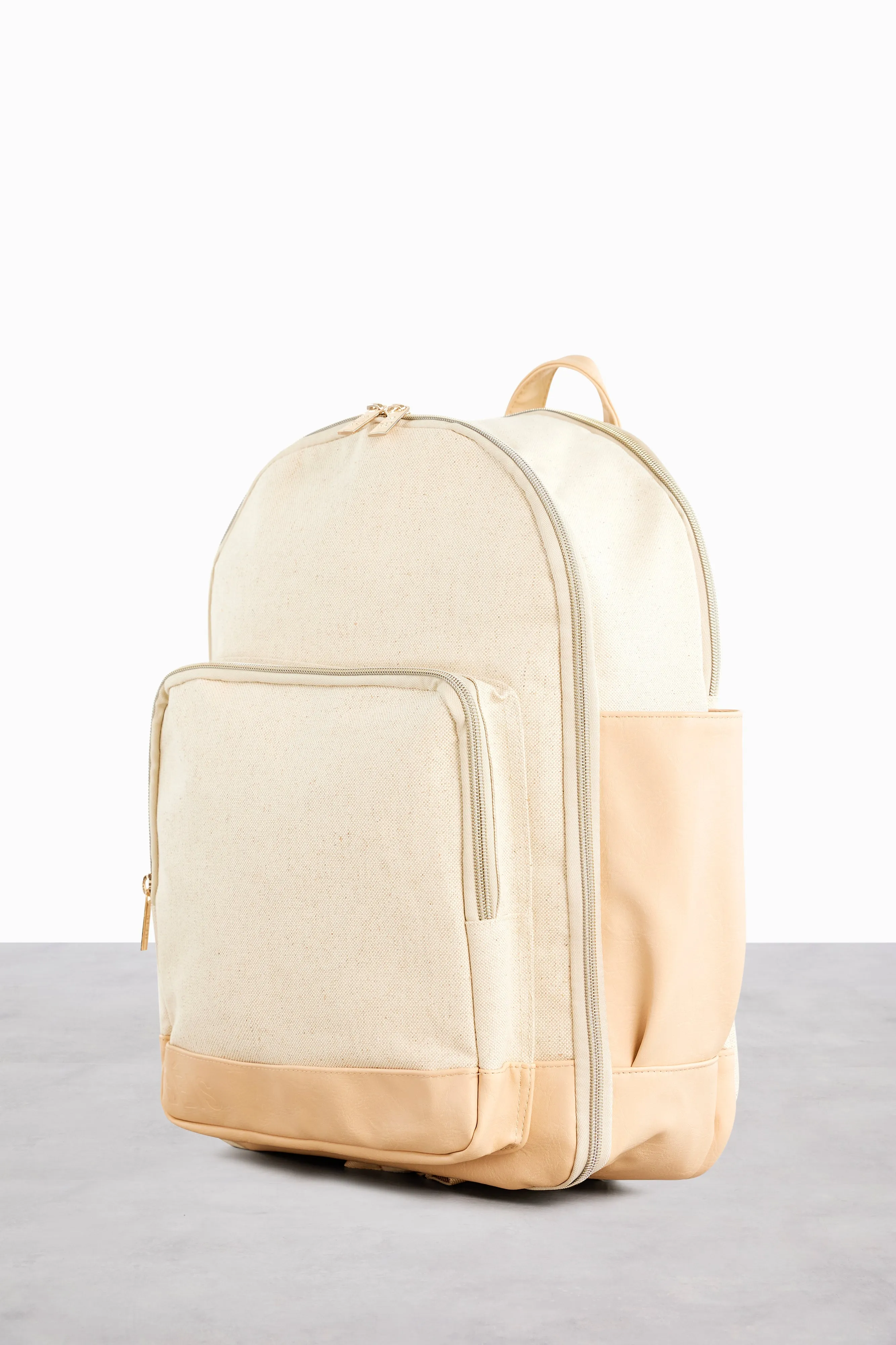The Travel Backpack in Beige