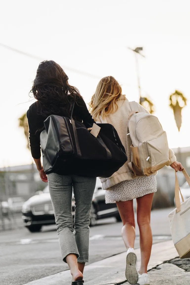 The Travel Backpack in Beige