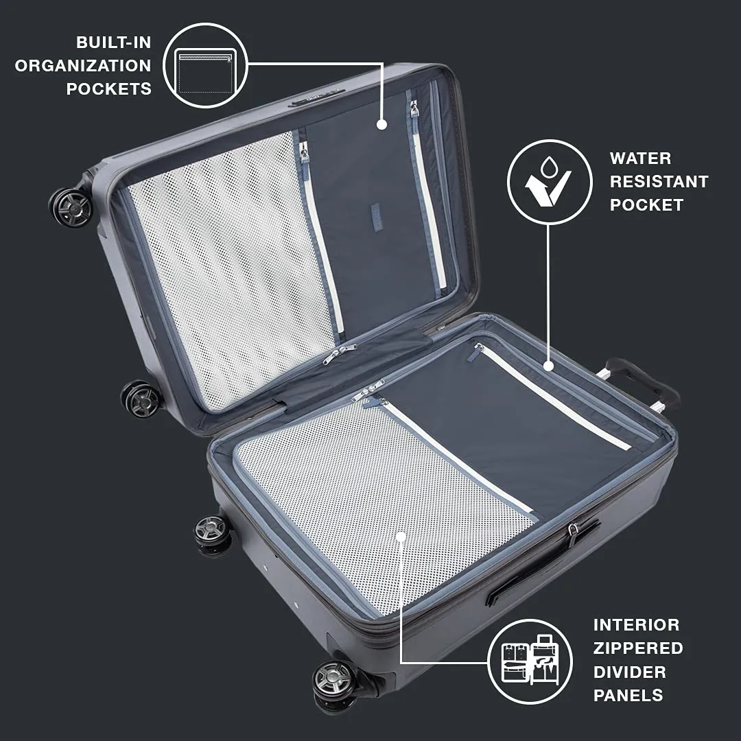 Travelpro Platinum Elite Checked Medium 25-Inch Hardside Expandable Spinner Wheel Luggage TSA Lock Hard Shell Polycarbonate Suitcase