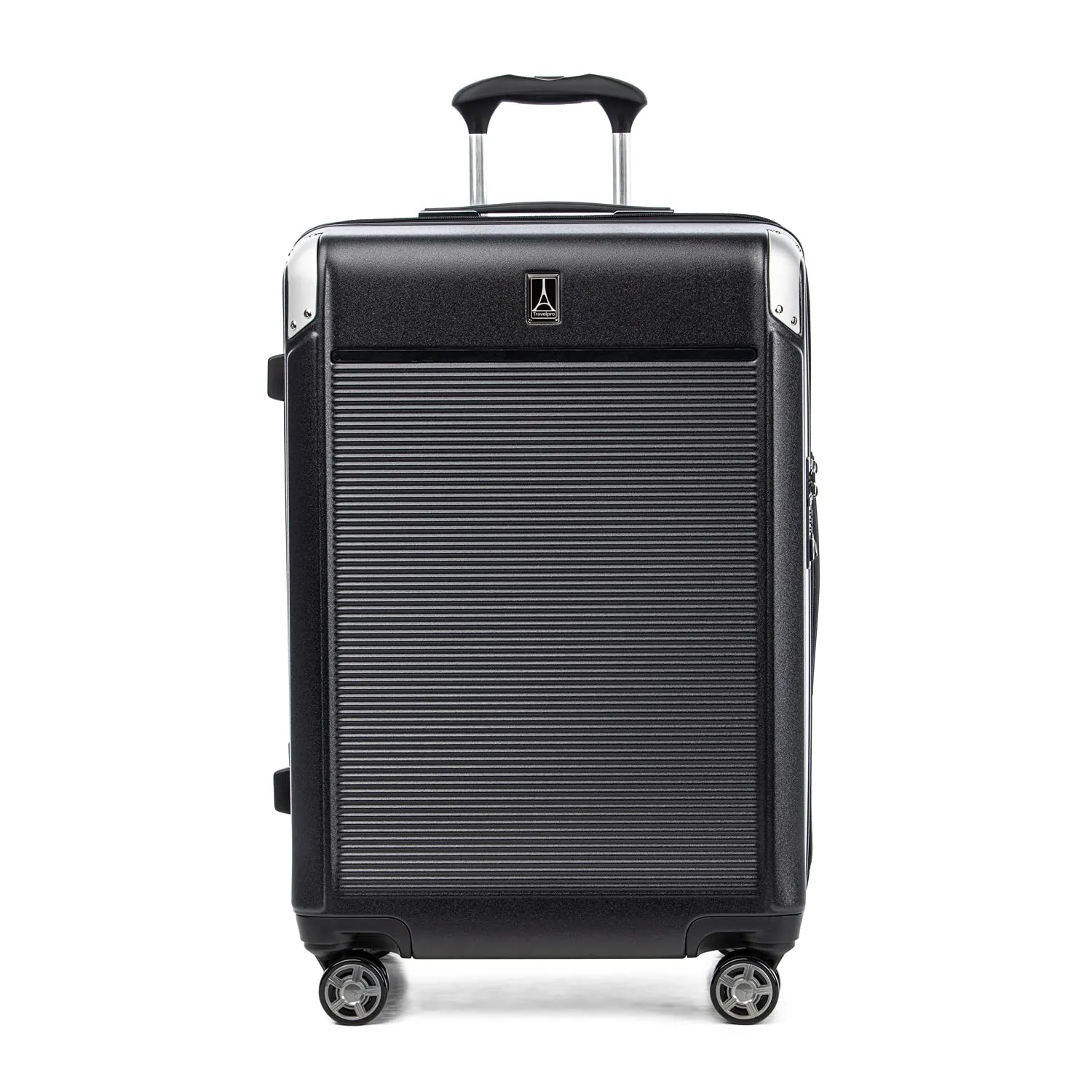 Travelpro Platinum Elite Checked Medium 25-Inch Hardside Expandable Spinner Wheel Luggage TSA Lock Hard Shell Polycarbonate Suitcase