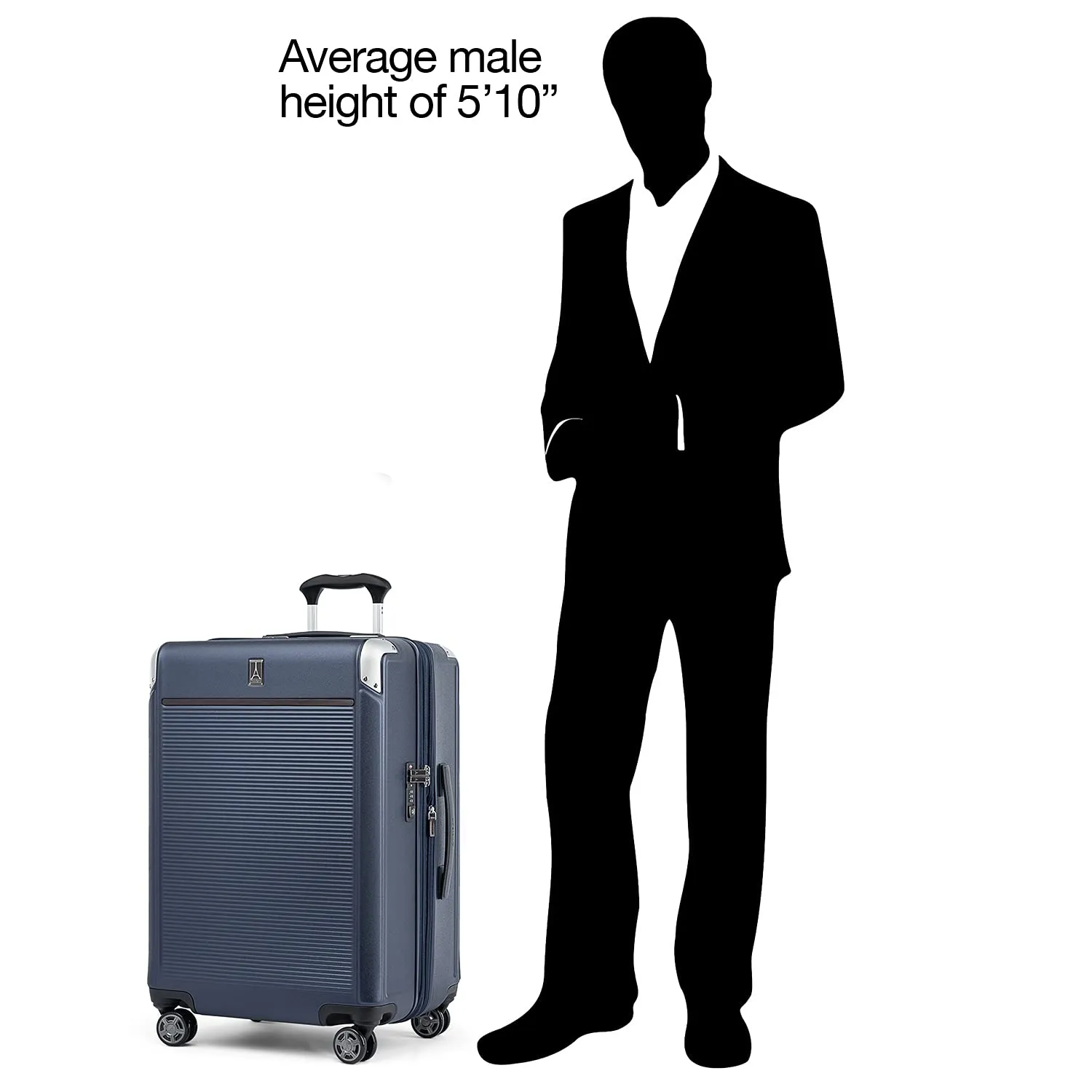 Travelpro Platinum Elite Checked Medium 25-Inch Hardside Expandable Spinner Wheel Luggage TSA Lock Hard Shell Polycarbonate Suitcase