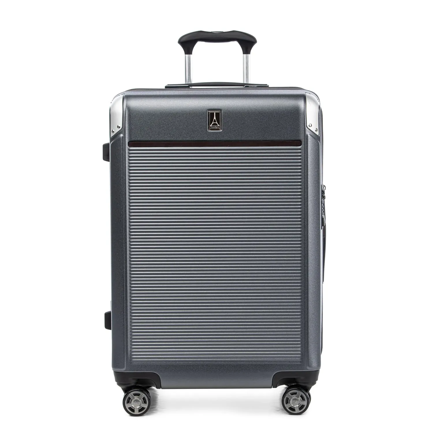 Travelpro Platinum Elite Checked Medium 25-Inch Hardside Expandable Spinner Wheel Luggage TSA Lock Hard Shell Polycarbonate Suitcase