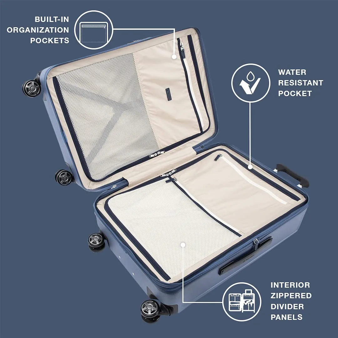 Travelpro Platinum Elite Checked Medium 25-Inch Hardside Expandable Spinner Wheel Luggage TSA Lock Hard Shell Polycarbonate Suitcase