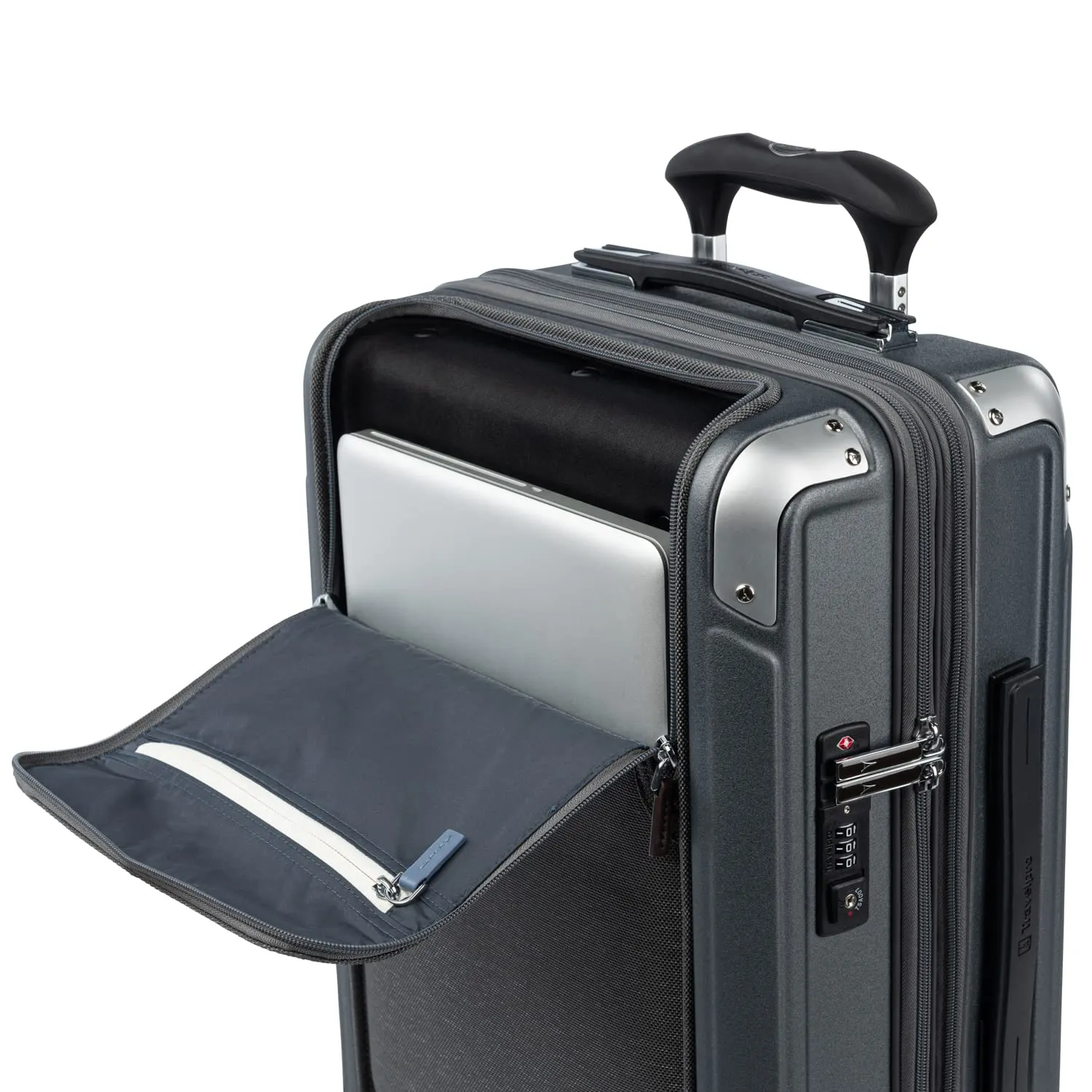 Travelpro Platinum Elite Hardside Expandable Spinner Wheel Luggage TSA Lock Hard Shell Polycarbonate Suitcase, Carry on Laptop Pocket 21-Inch